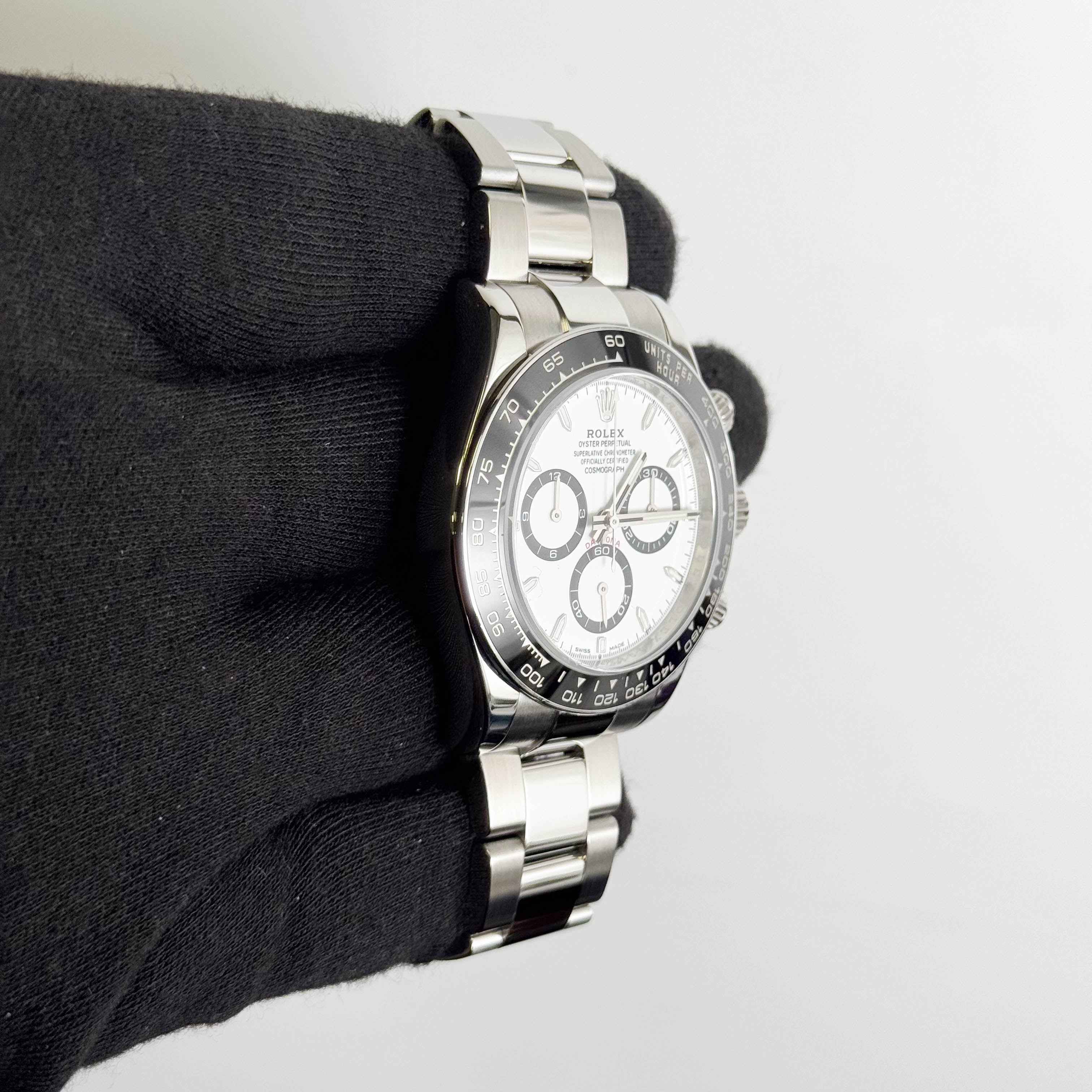 Rolex Daytona "Panda" 40mm White Dial Watch Ref# 126500LN