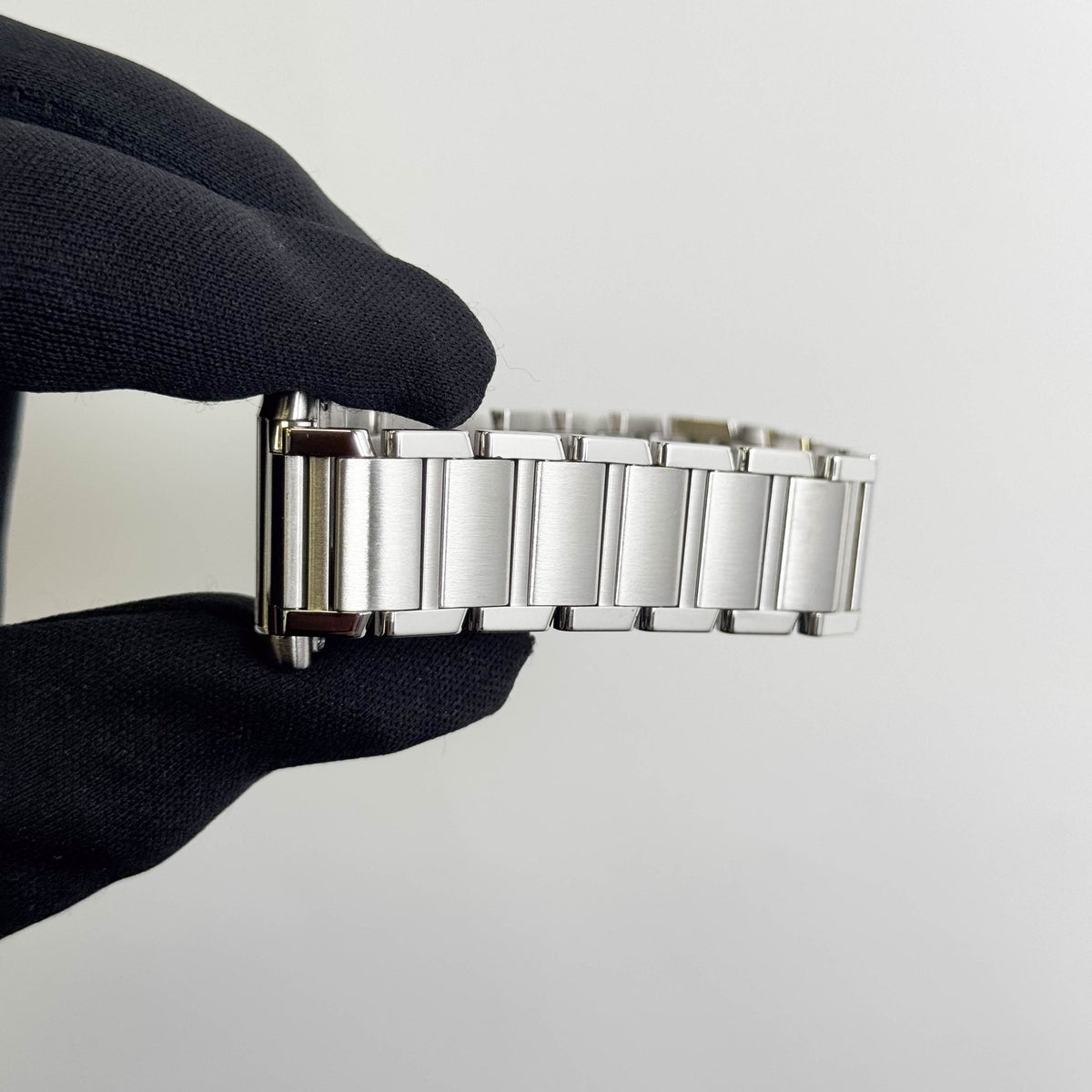 Cartier Tank Stainless Steel 25mm White/Ivory Dial Watch Ref# W51011Q3