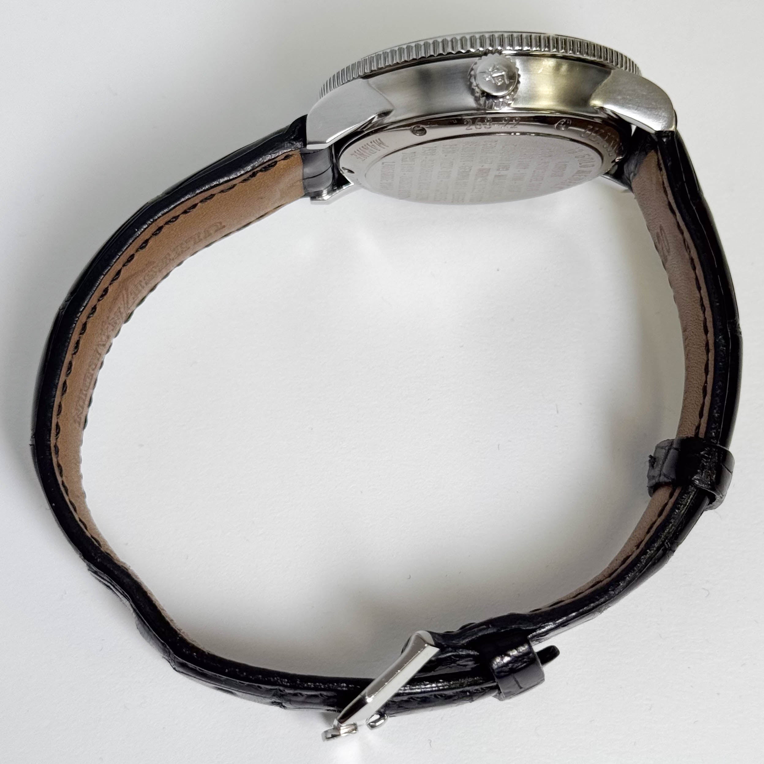 Ulysse Nardin Marine Chronometer 1846 38 mm White Dial Watch Ref# 263-22