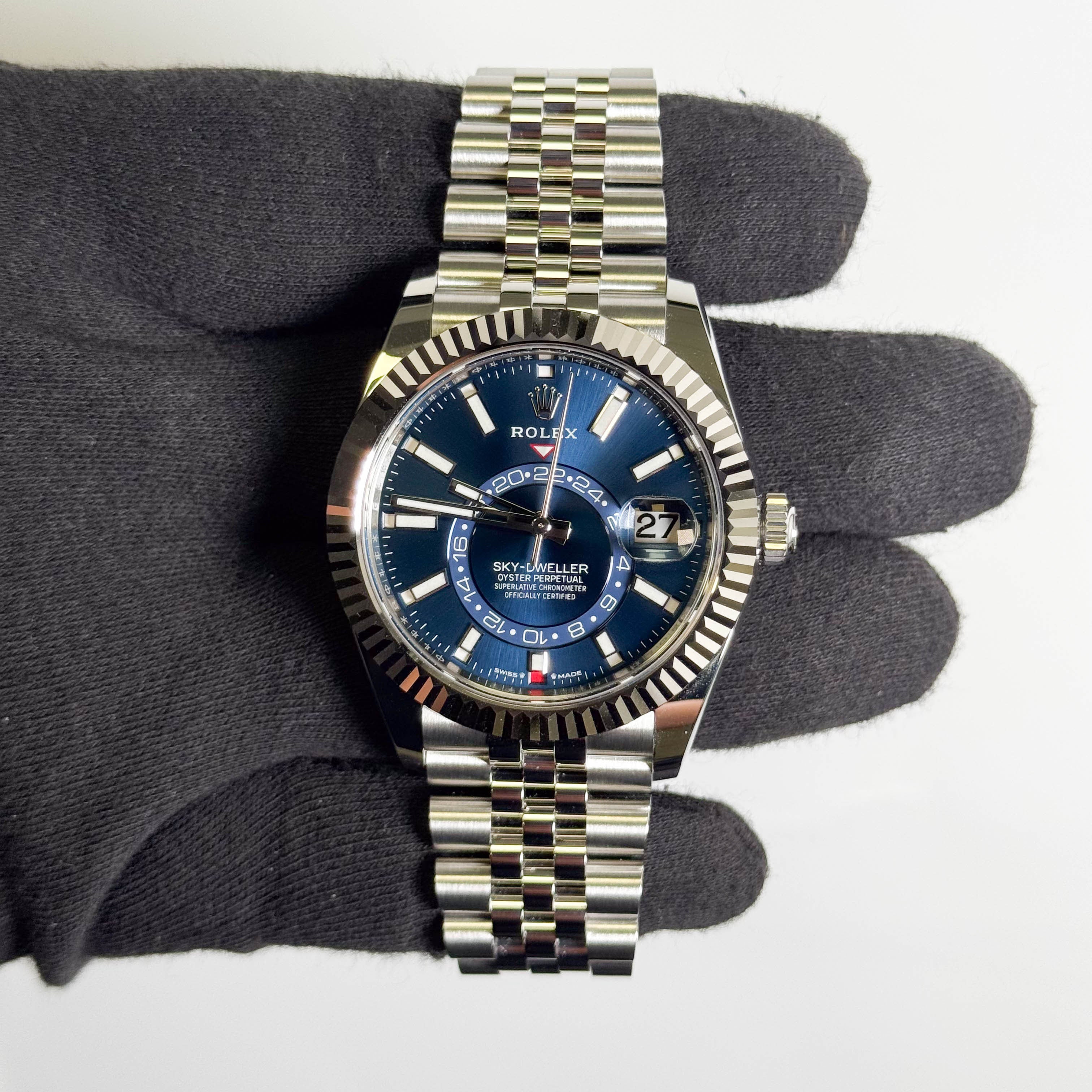 Rolex Sky-Dweller 42mm Blue Dial Watch Ref# 336934