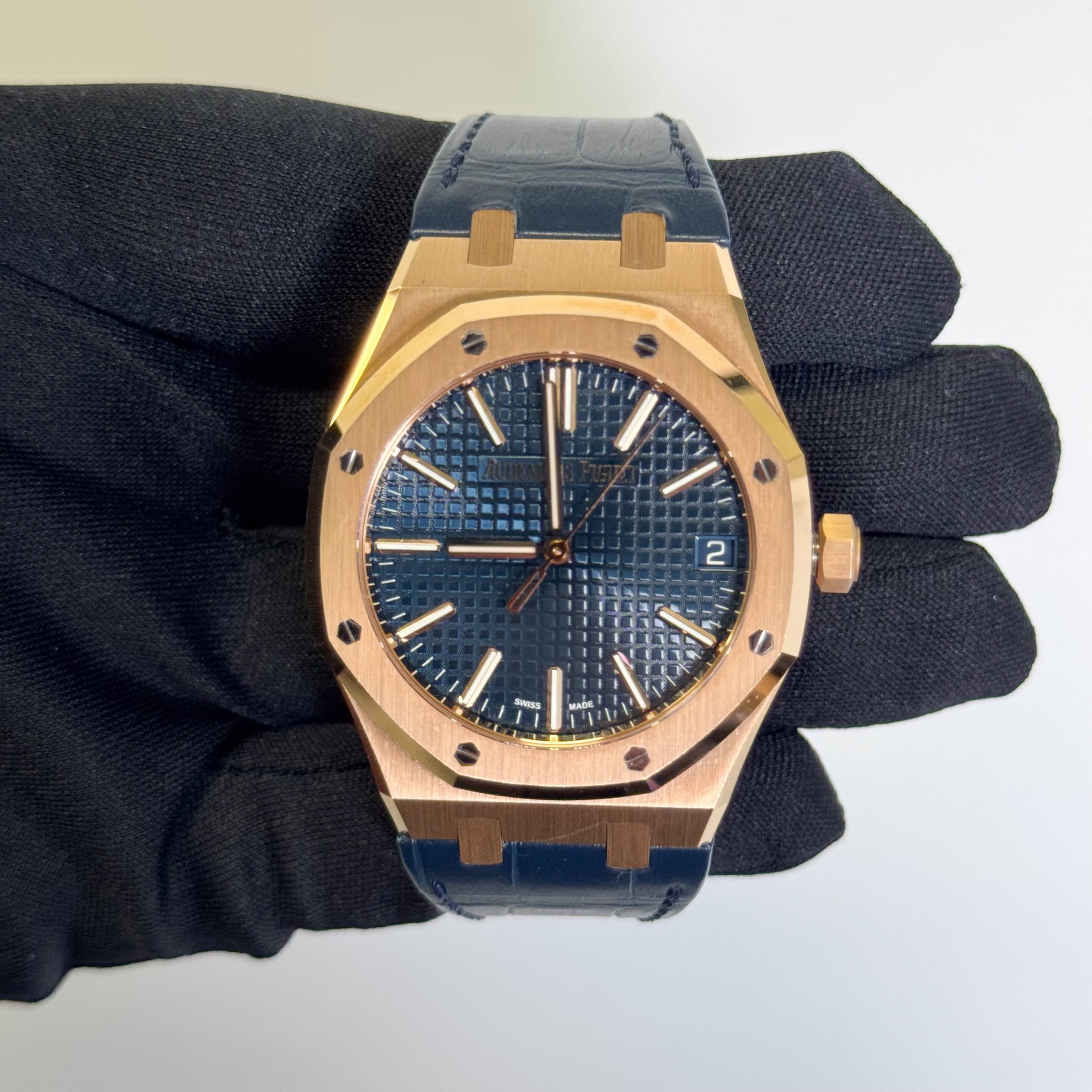 Audemars Piguet Royal Oak 41mm Blue Dial Watch Ref# 15510OR.OO.D315CR.02