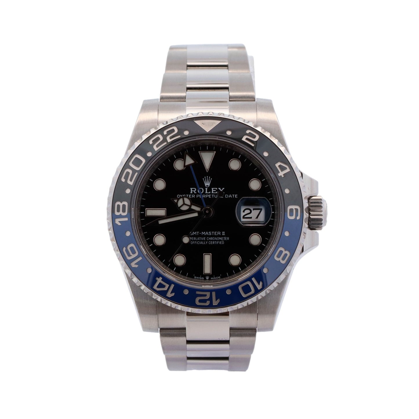Rolex GMT Master II "Batman" Stainless Steel 40mm Black Dot Dial Watch Reference #: 126710BLNR - Happy Jewelers Fine Jewelry Lifetime Warranty