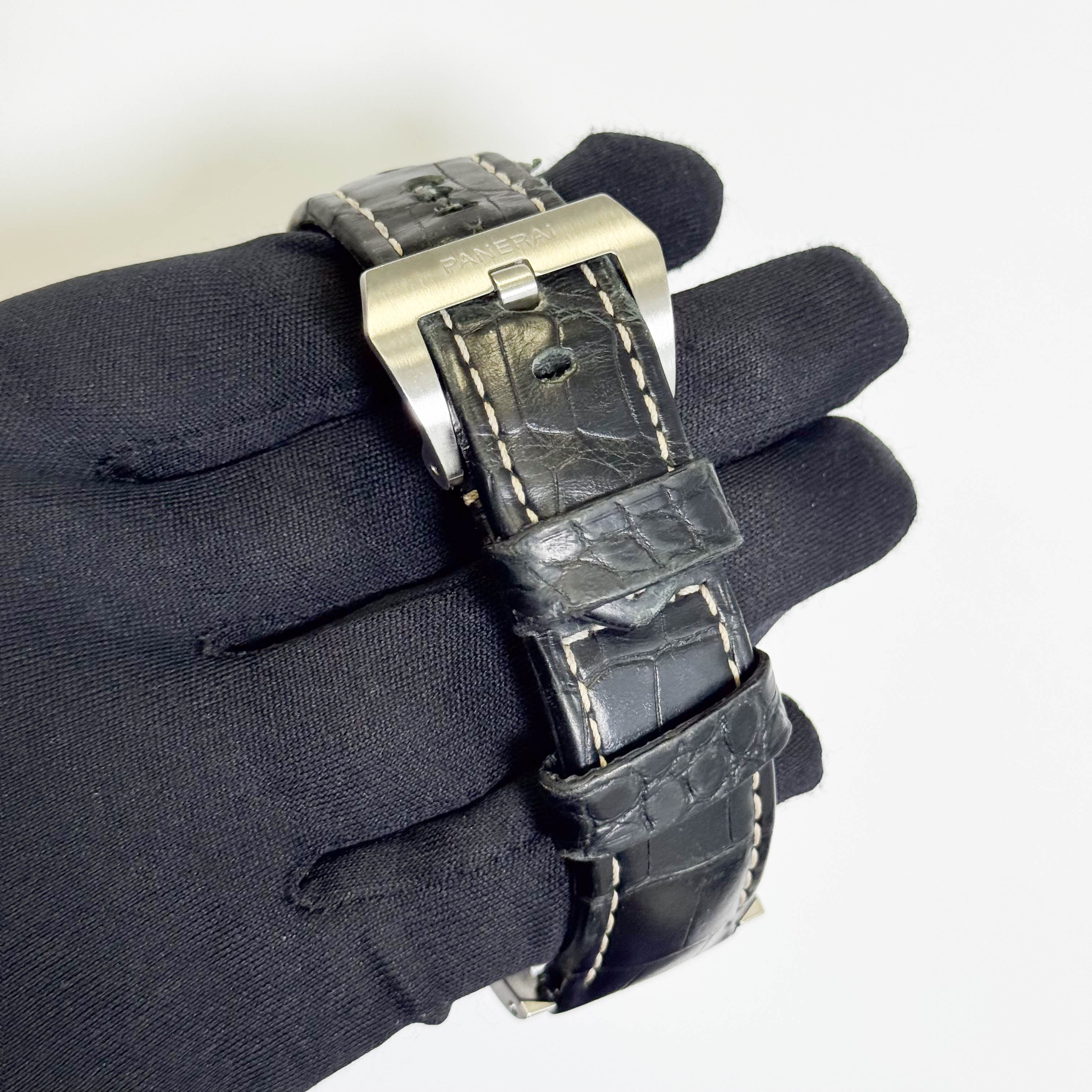 Panerai Luminor Marina 44mm Black Dial Watch Ref# PAM01312 - Happy Jewelers Fine Jewelry Lifetime Warranty
