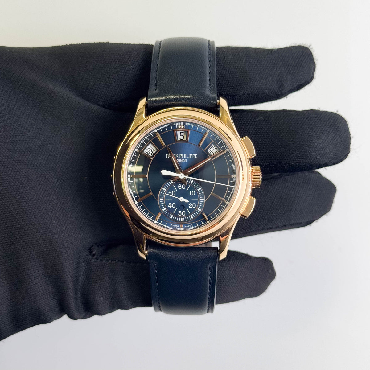 Patek Philippe Annual Calendar 42mm Blue Dial Watch Ref# 5905R-010