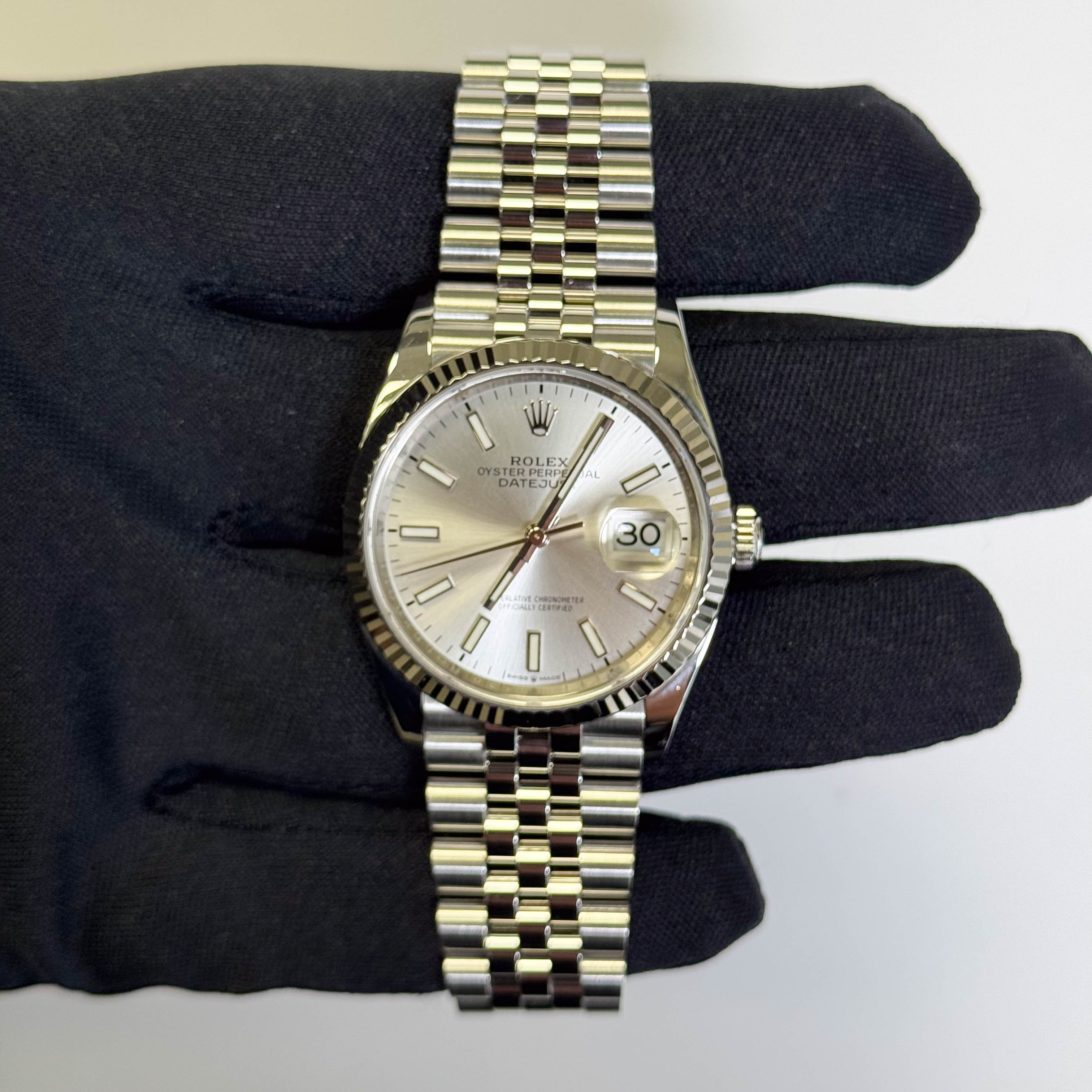 Rolex Datejust 36mm Silver Dial Watch Ref# 126234 - Happy Jewelers Fine Jewelry Lifetime Warranty