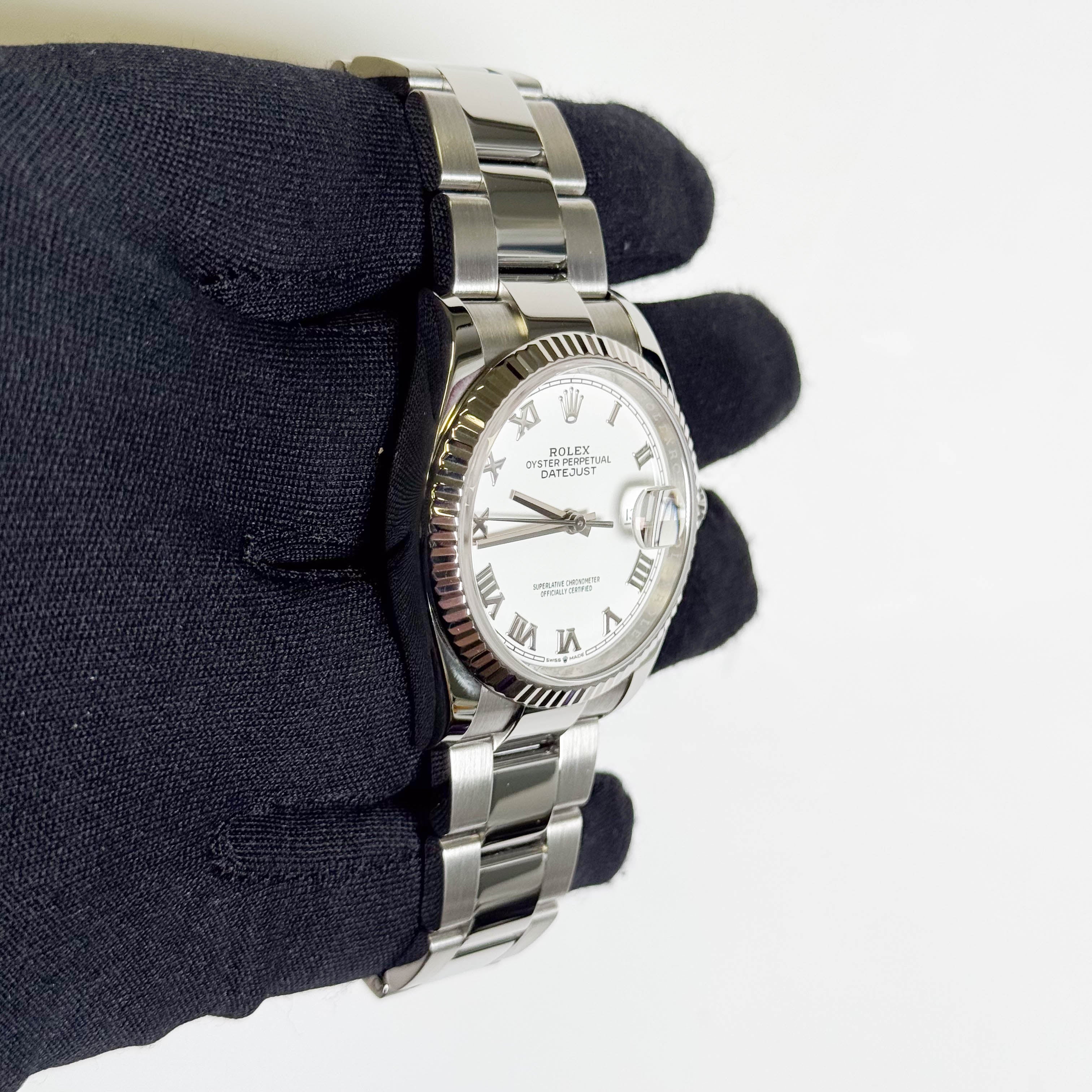 Rolex Datejust 36mm White Dial Watch Ref# 126234 - Happy Jewelers Fine Jewelry Lifetime Warranty