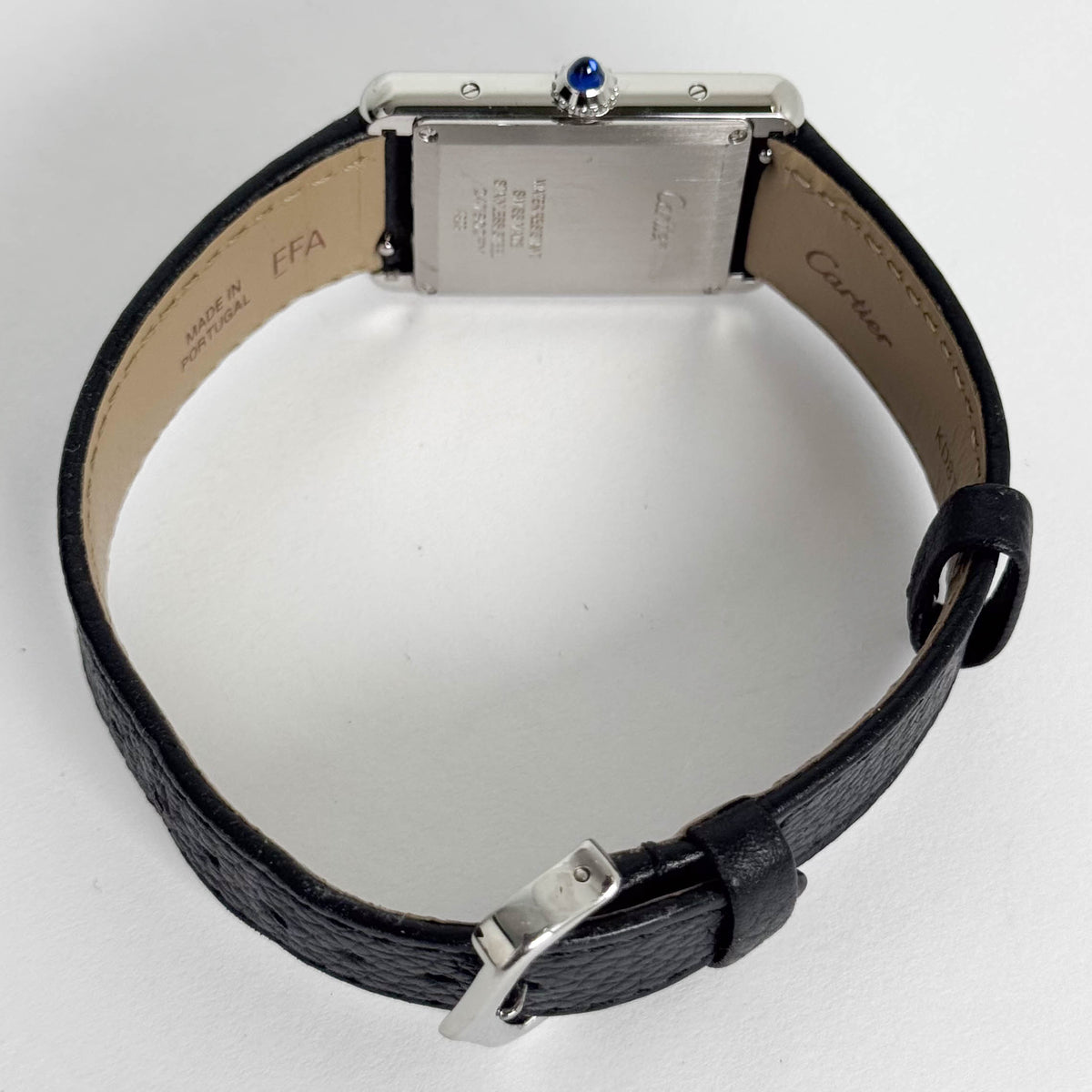 Cartier Tank Must Large 33.7 mm x 25.5 mm Silver Dial Watch Ref# WSTA0109