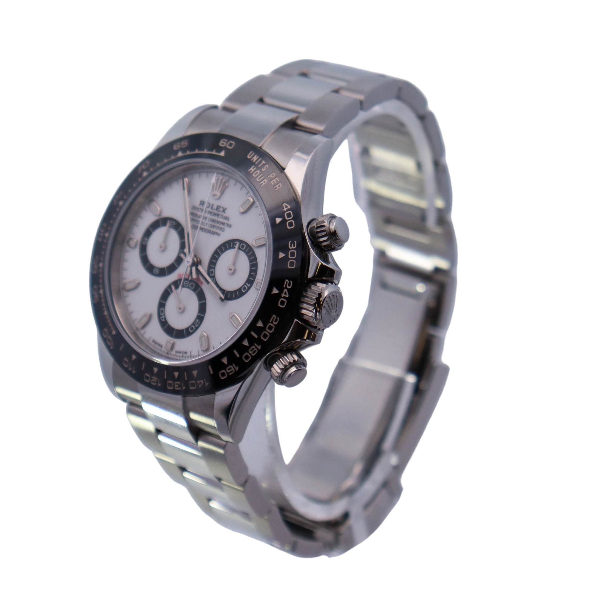 Rolex Daytona €œPanda€ Stainless Steel 40mm White Chronograph Dial Watch Ref# 116500LN - Happy Jewelers Fine Jewelry Lifetime Warranty