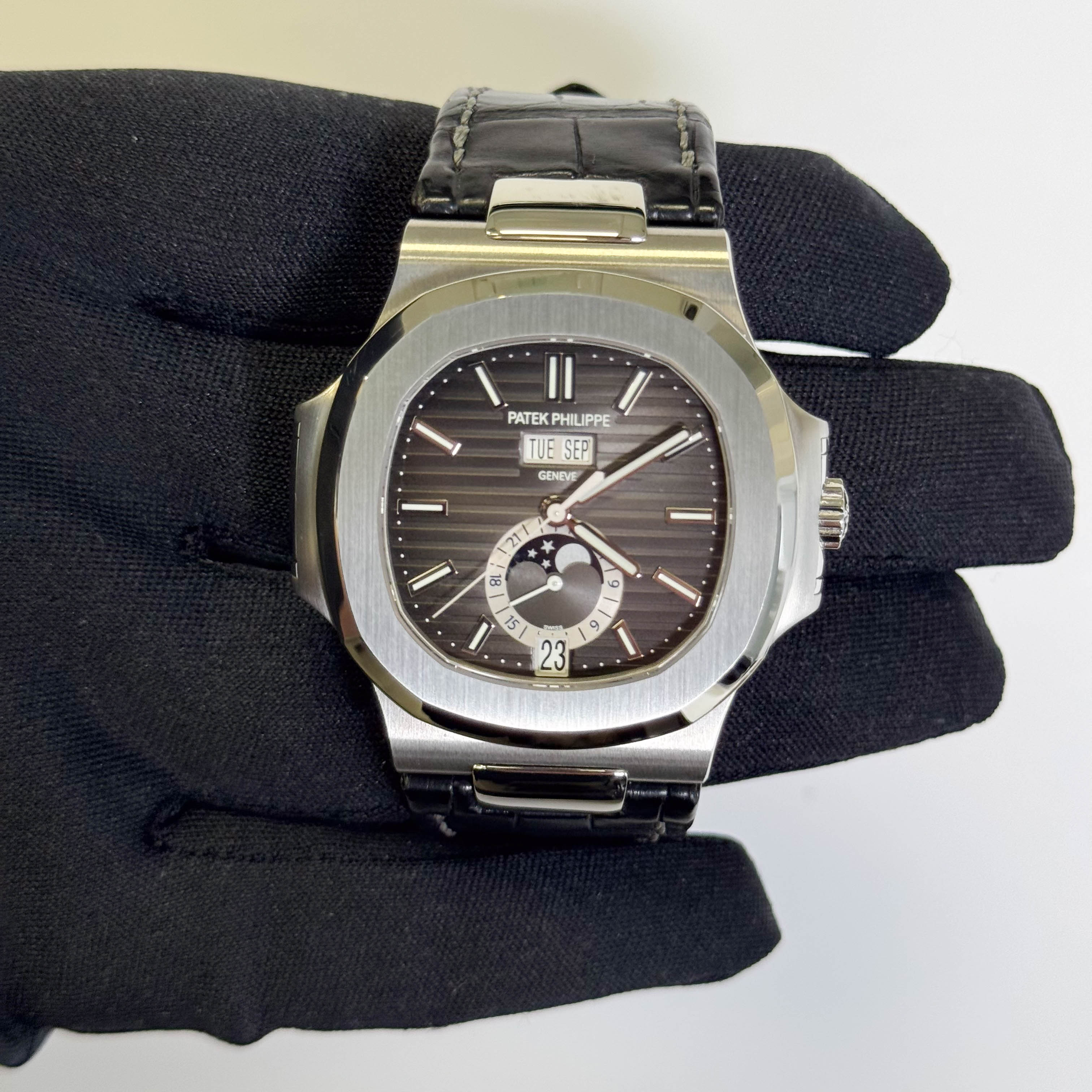 Patek Philippe Nautilus 40mm Grey Dial Watch Ref# 5726A-001