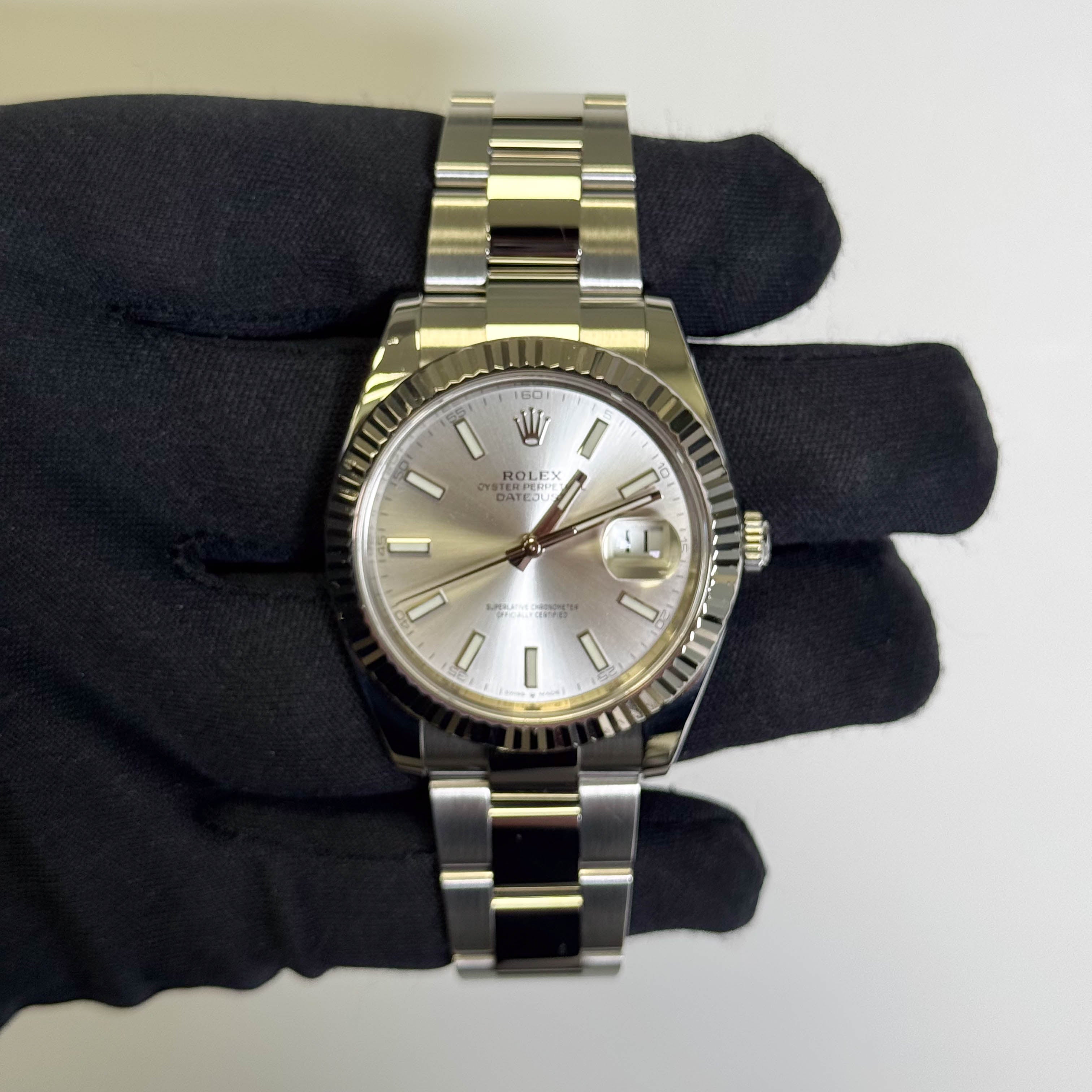 Rolex Datejust 41mm White Dial Watch Ref# 126334