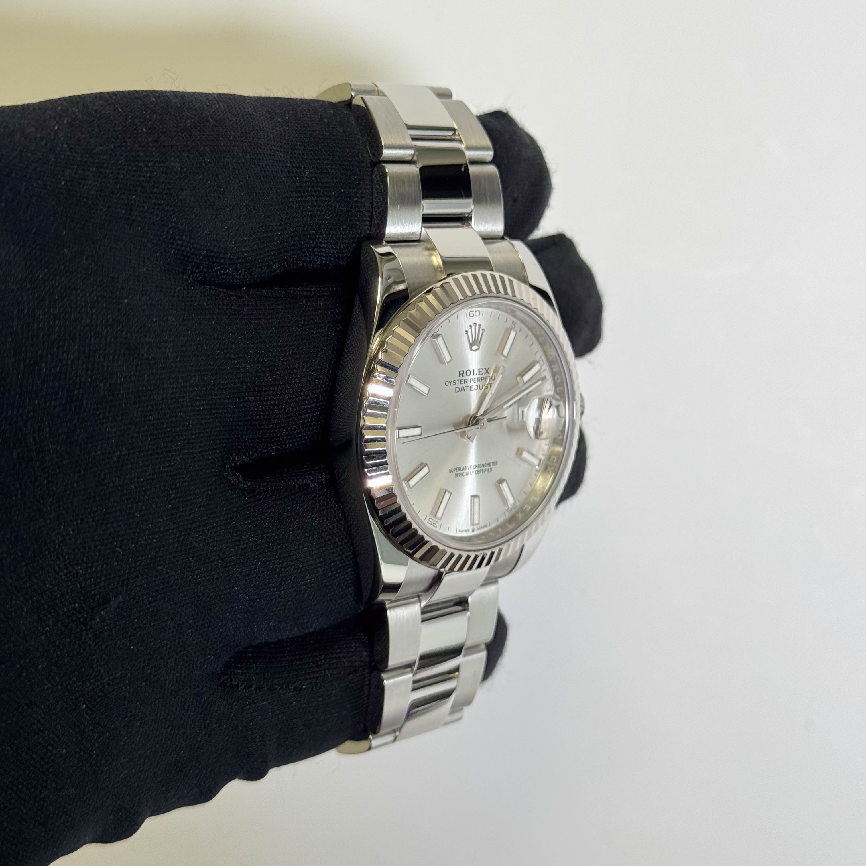 Rolex Datejust 41mm White Dial Watch Ref# 126334