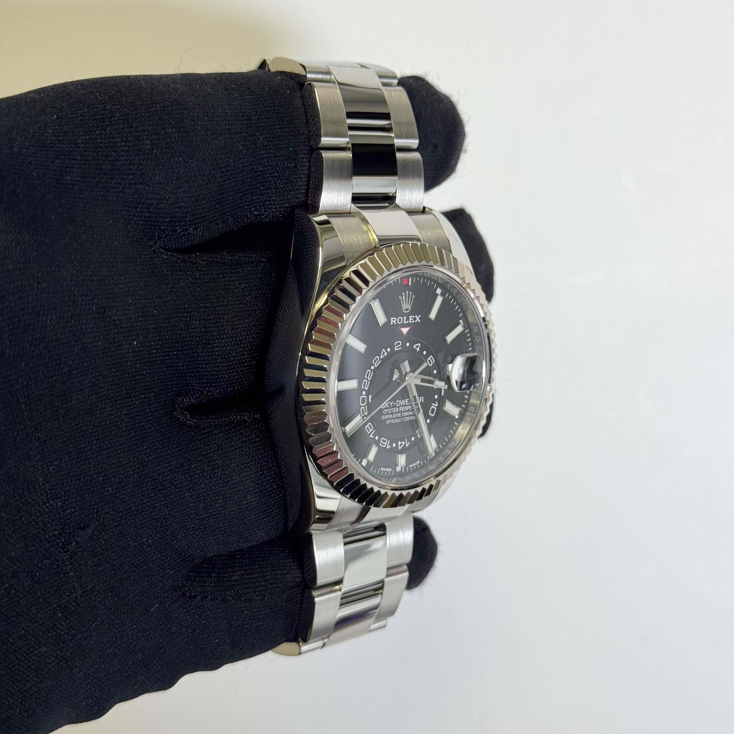 Rolex Sky-Dweller 42mm Black Dial Watch Ref# 326934