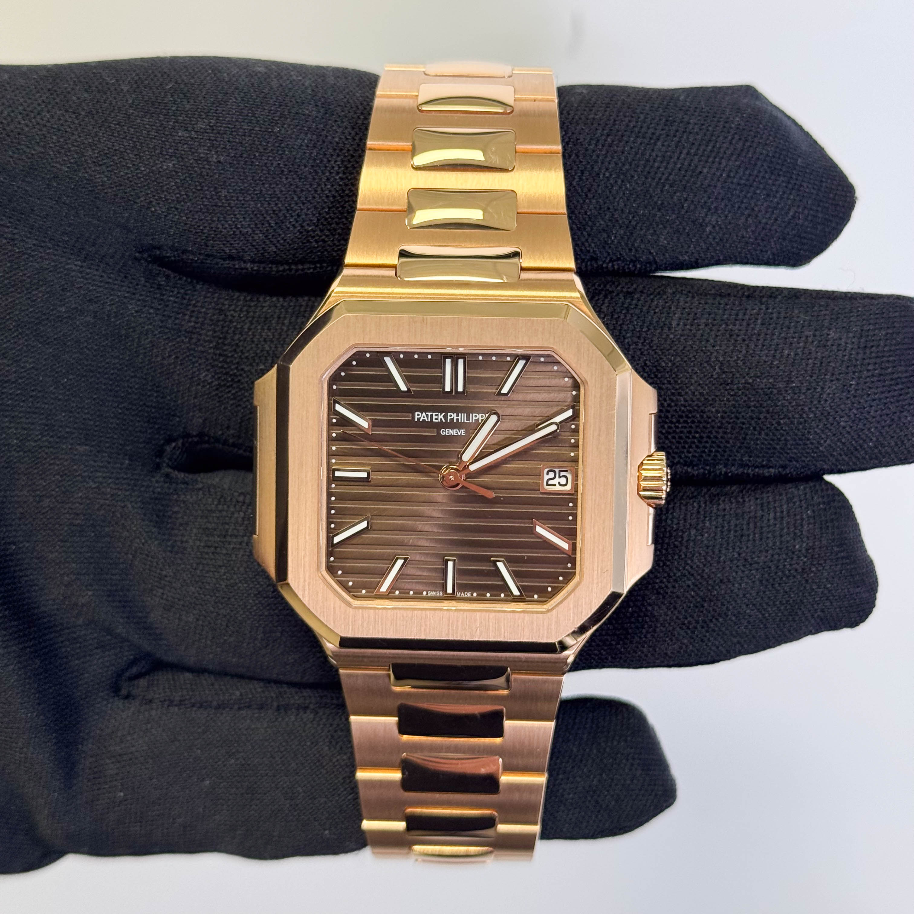 Patek Philippe Cubitus 40mm Brown Dial Watch Ref# 7128/1R-001 - Happy Jewelers Fine Jewelry Lifetime Warranty