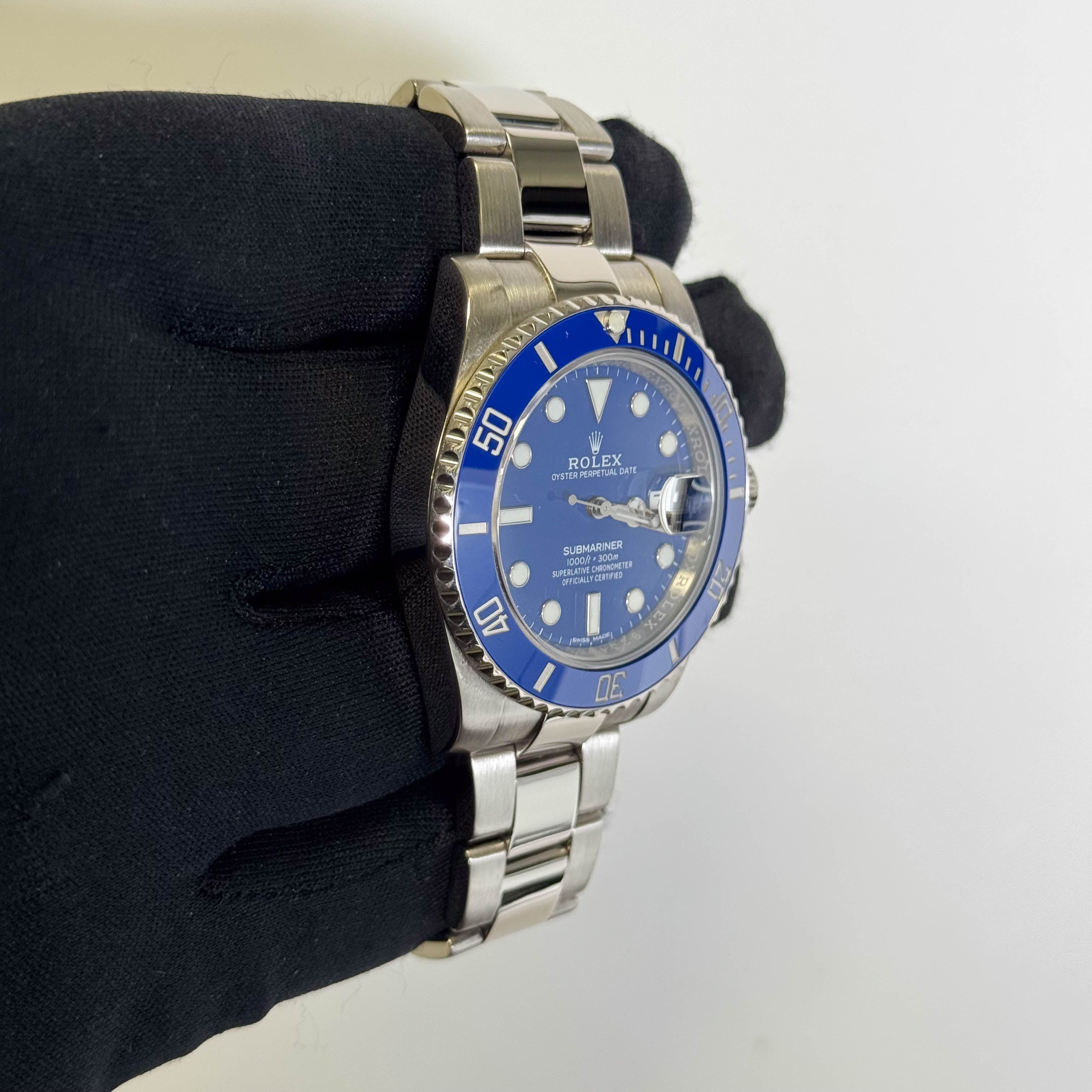 Rolex Submariner 40mm Blue Dot Dial Watch Ref# 116619LB