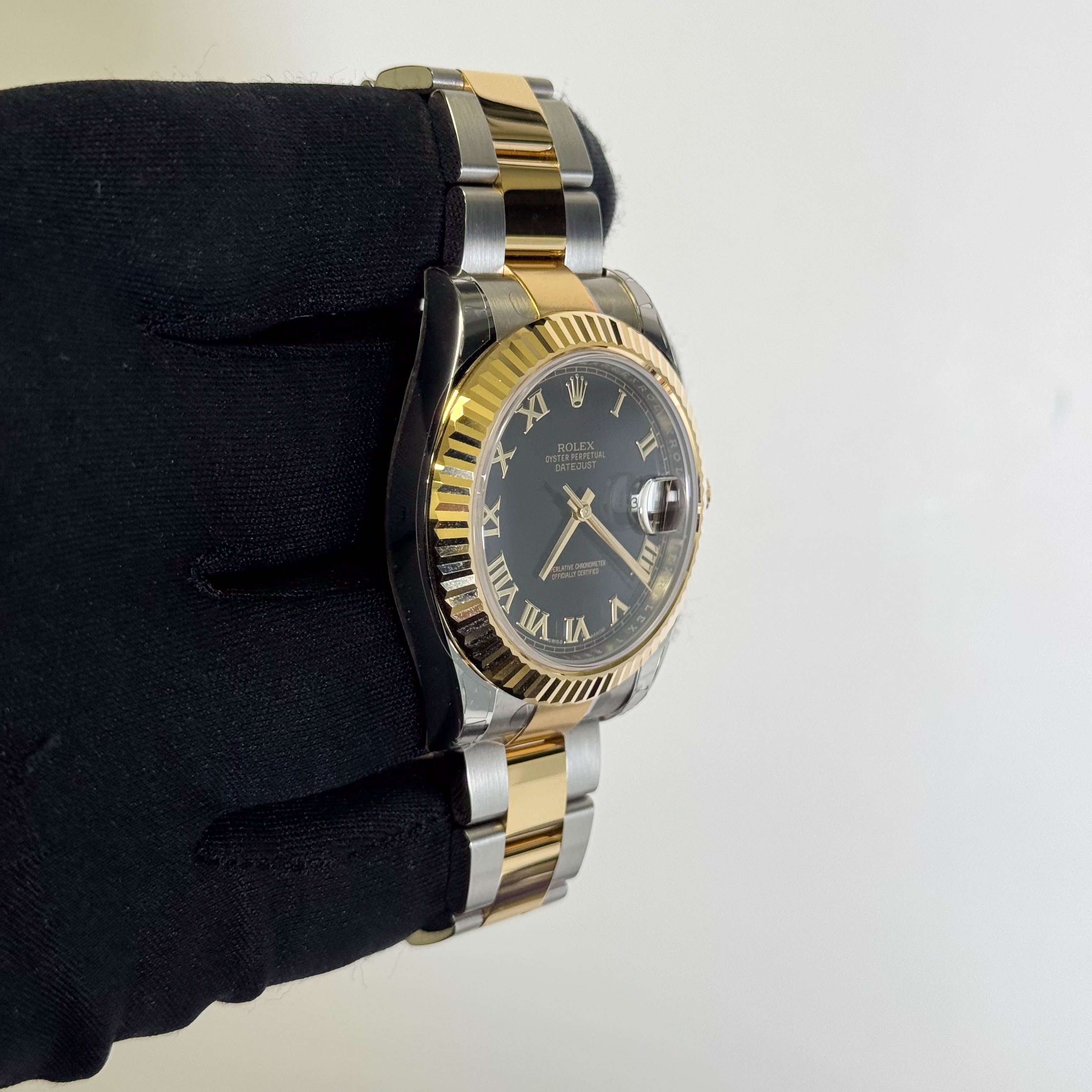 Rolex Datejust 41mm Black Dial Watch Ref# 116333