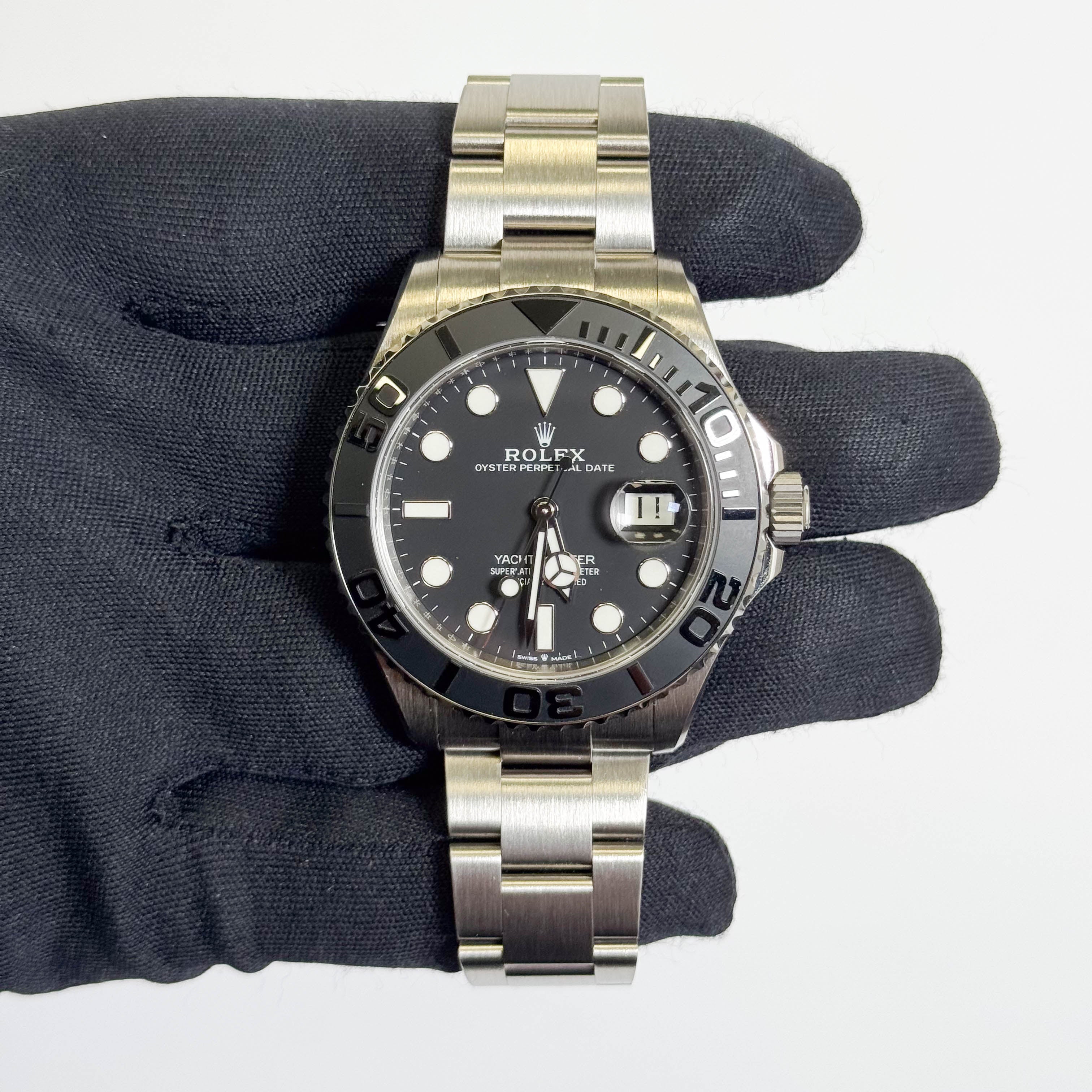 Rolex Yacht-Master 42mm Black Dial Watch Ref# 226627 - Happy Jewelers Fine Jewelry Lifetime Warranty
