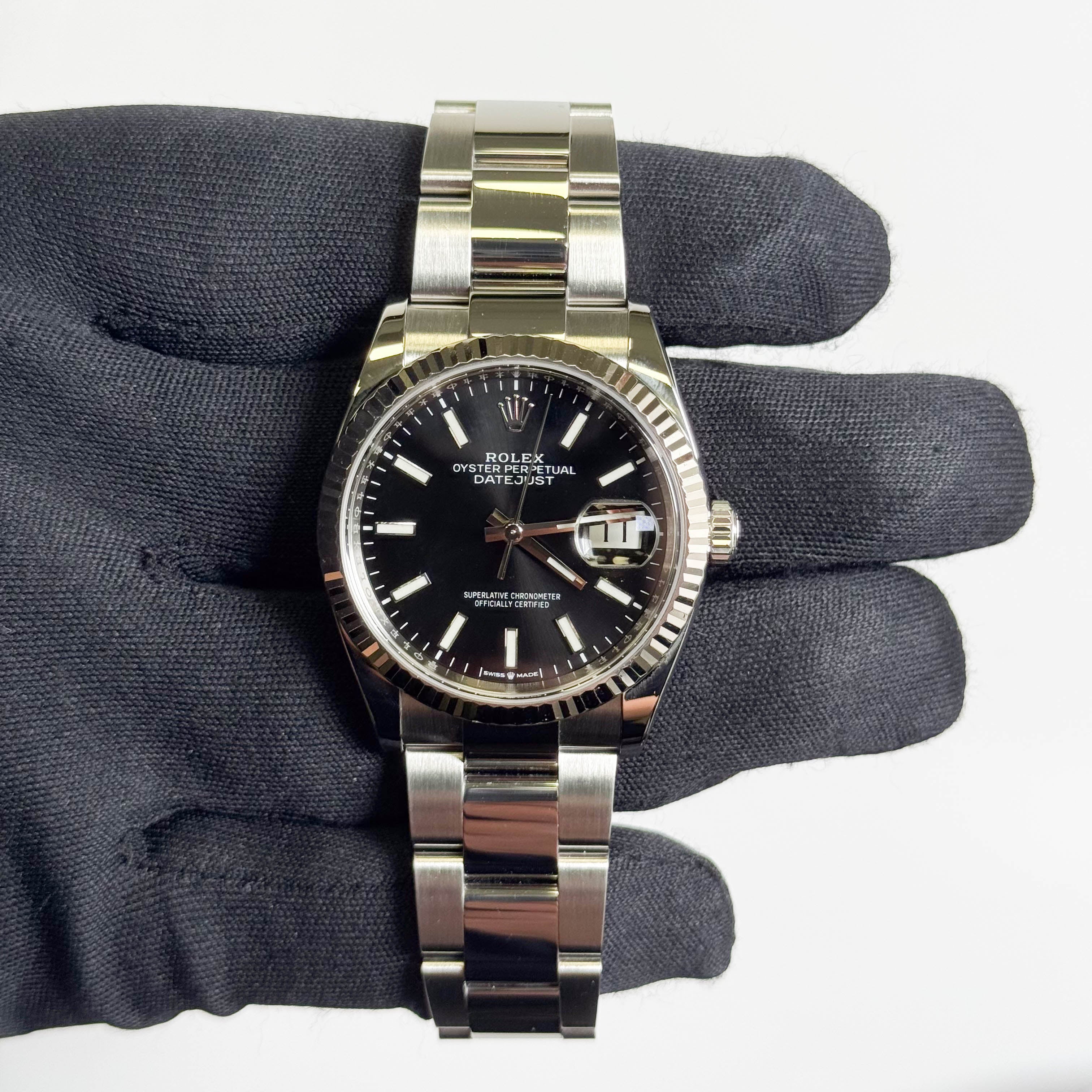 Rolex Datejust 36mm Black Dial Watch Ref# 126234 - Happy Jewelers Fine Jewelry Lifetime Warranty