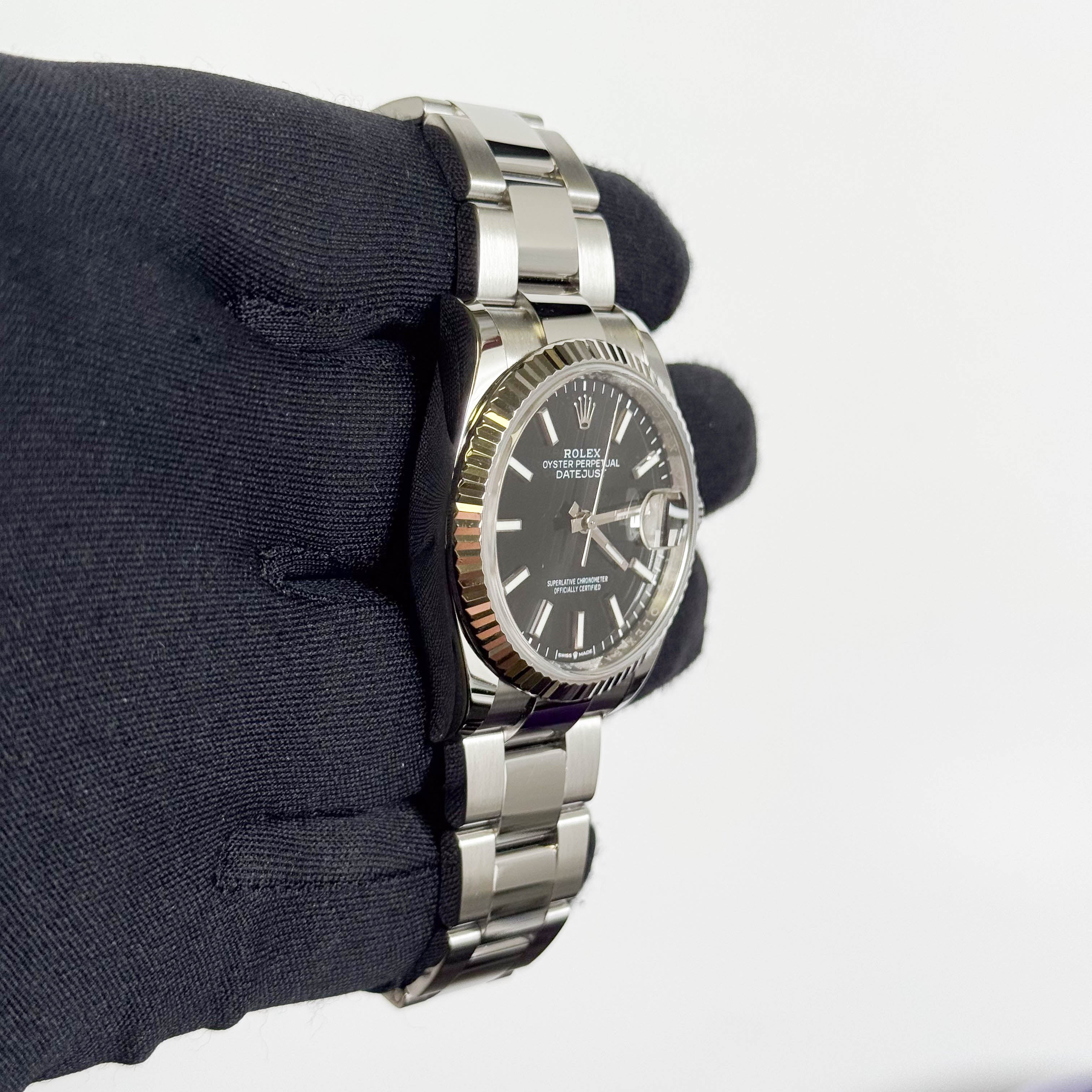 Rolex Datejust 36mm Black Dial Watch Ref# 126234 - Happy Jewelers Fine Jewelry Lifetime Warranty