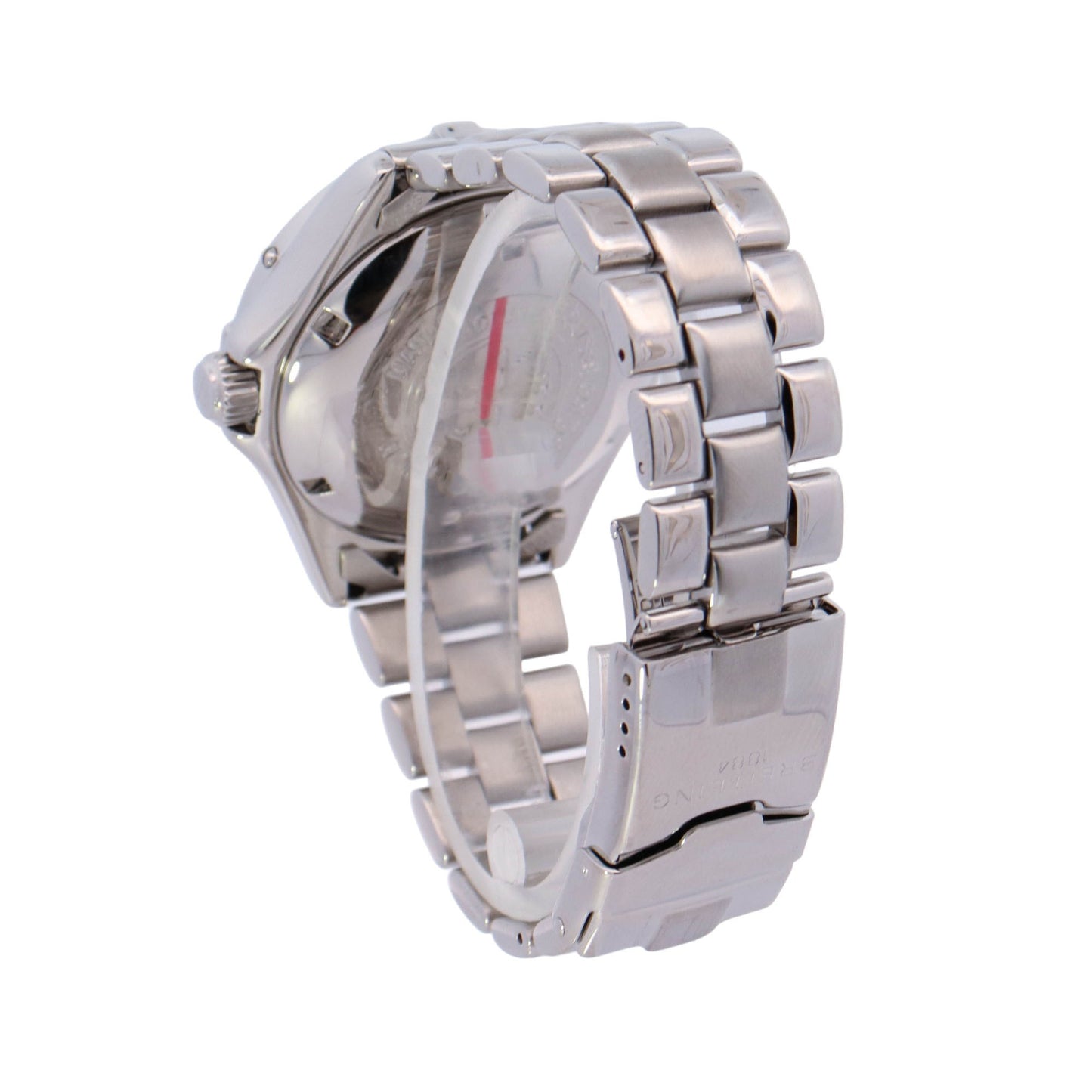 Breitling Super Ocean Stainless Steel 41mm Blue Arabic Dial Watch Reference #: A17040 - Happy Jewelers Fine Jewelry Lifetime Warranty
