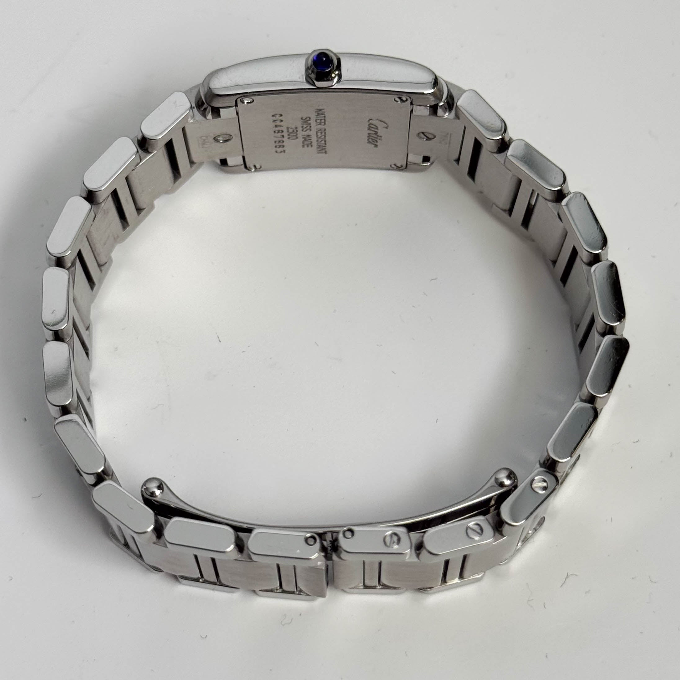 Cartier Tank Stainless Steel 20mm Ivory Dial Watch Ref# W51008Q3 - Happy Jewelers Fine Jewelry Lifetime Warranty