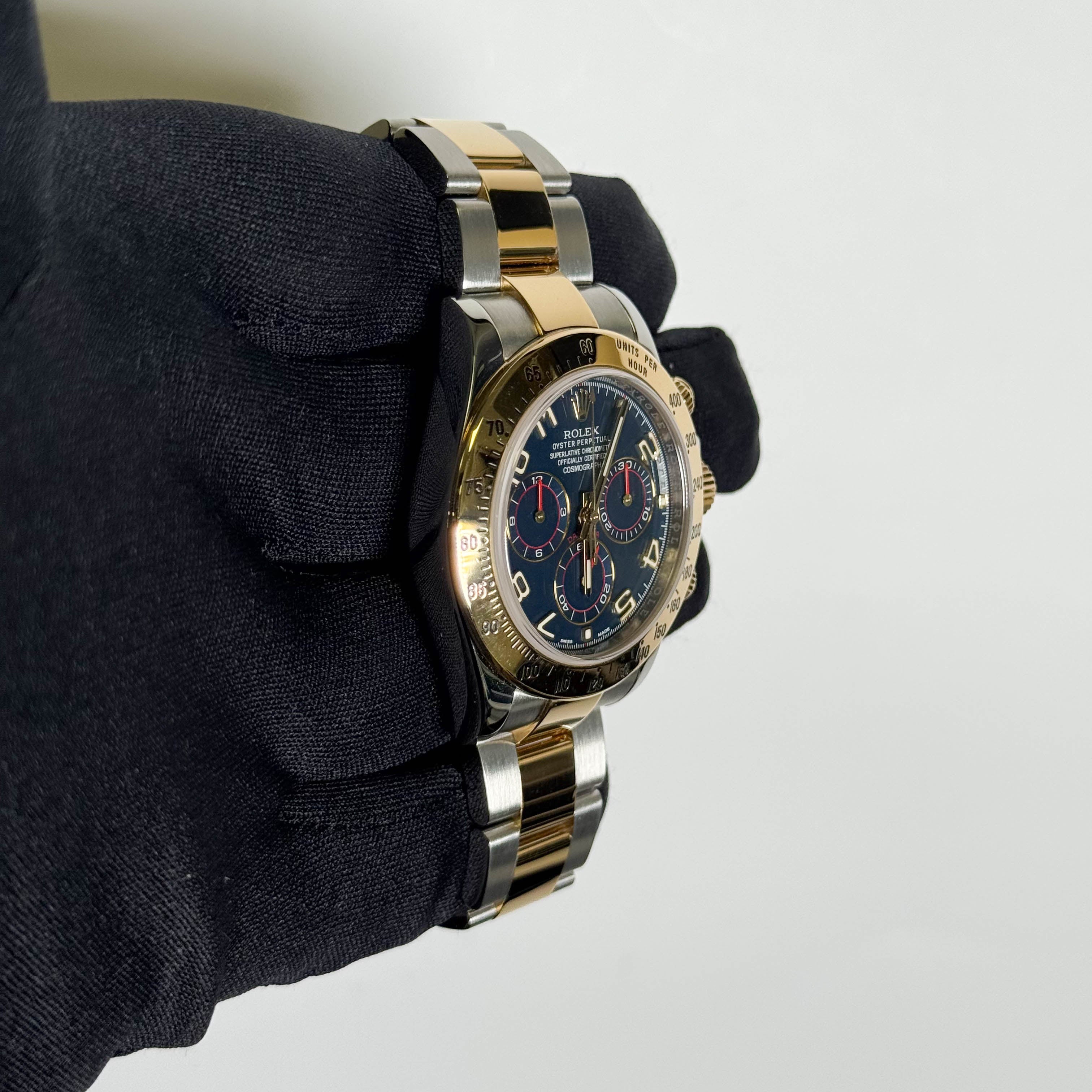 Rolex Daytona 40mm Racing Blue Dial Watch Ref# 116523