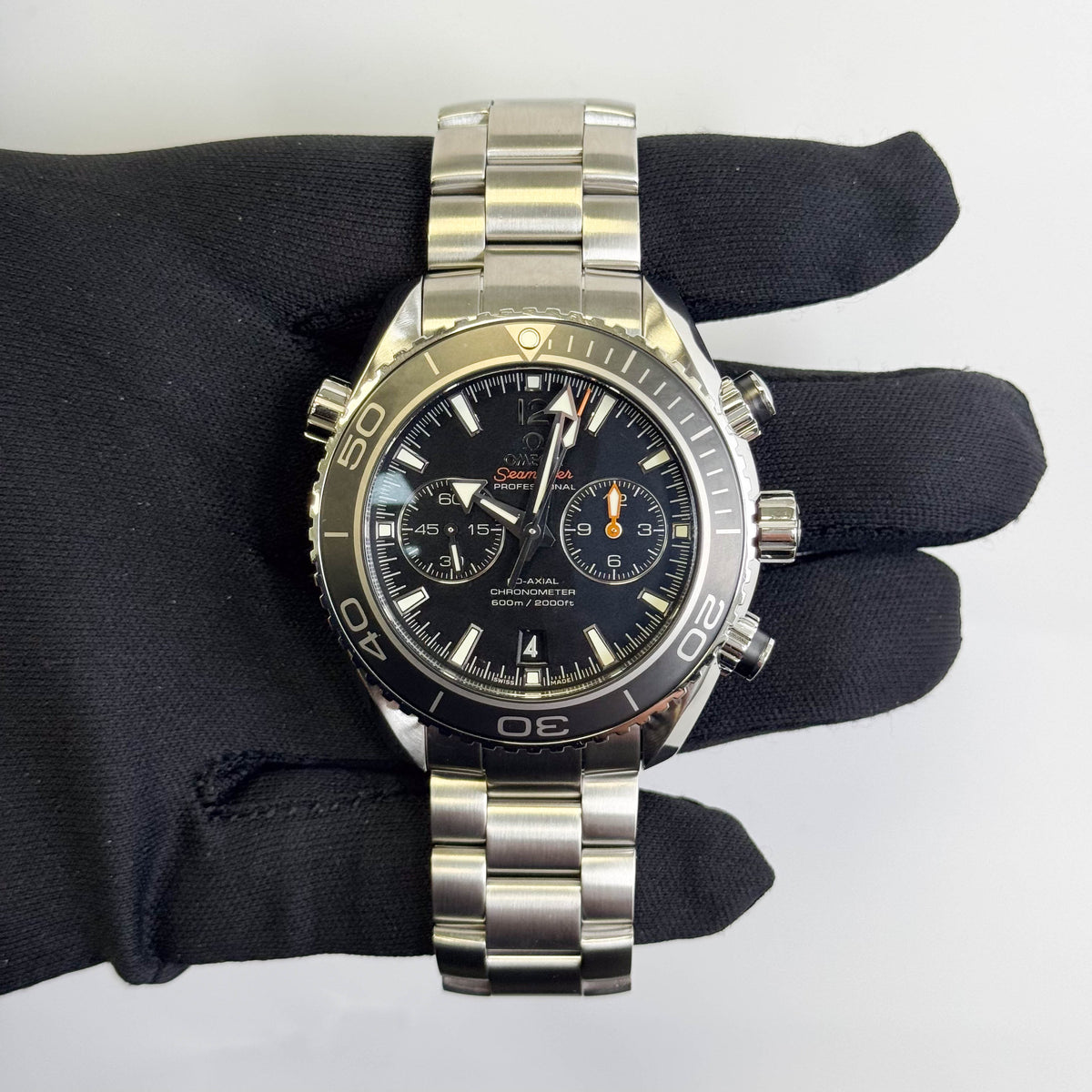 Omega Seamaster 45.5mm Black Dial Watch Ref# 232.30.46.51.01.001 - Happy Jewelers Fine Jewelry Lifetime Warranty