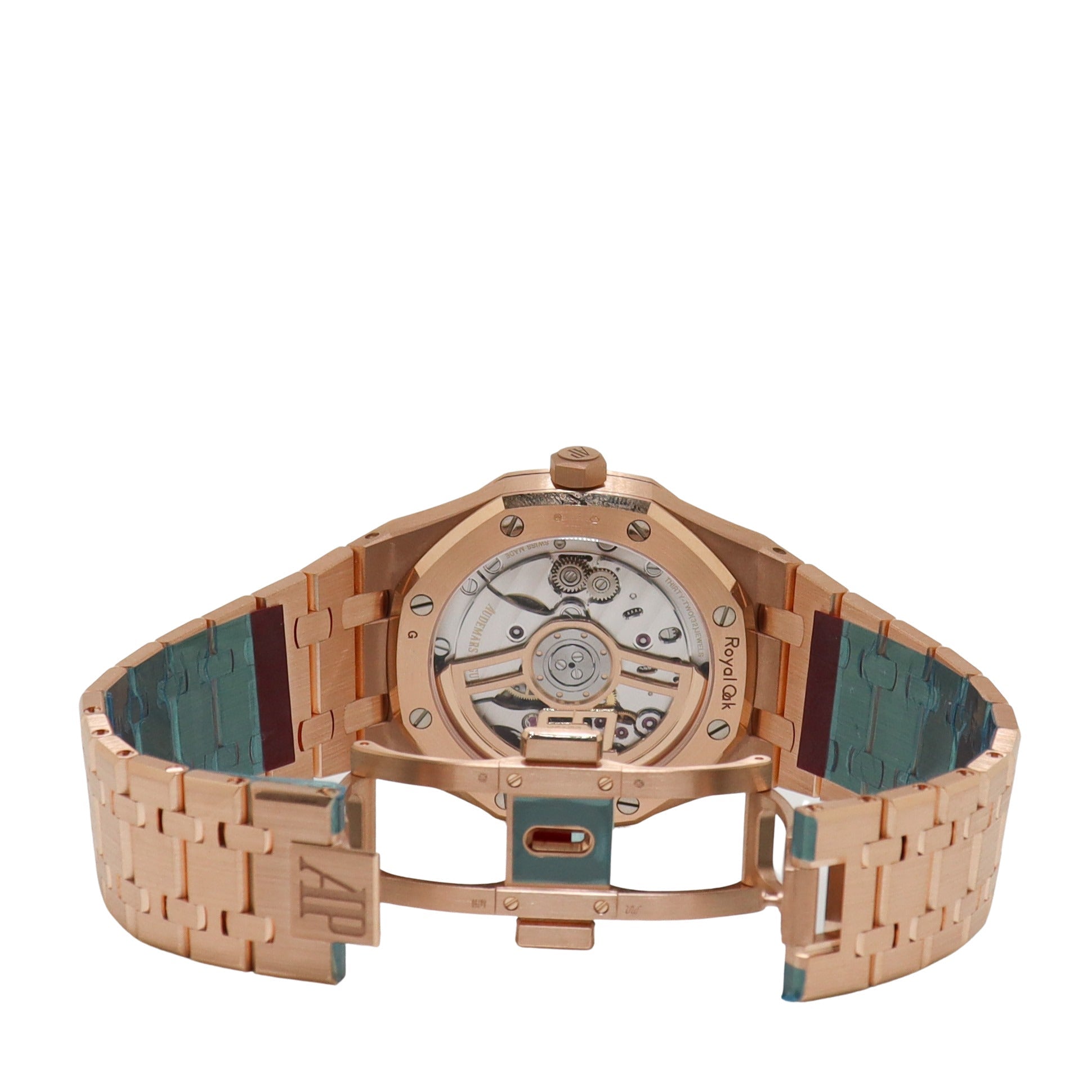 Audemars Piguet Mens Royal Black Grande Tapisserie Dial Watch Reference# 15500OR.OO.1220OR.01 - Happy Jewelers Fine Jewelry Lifetime Warranty