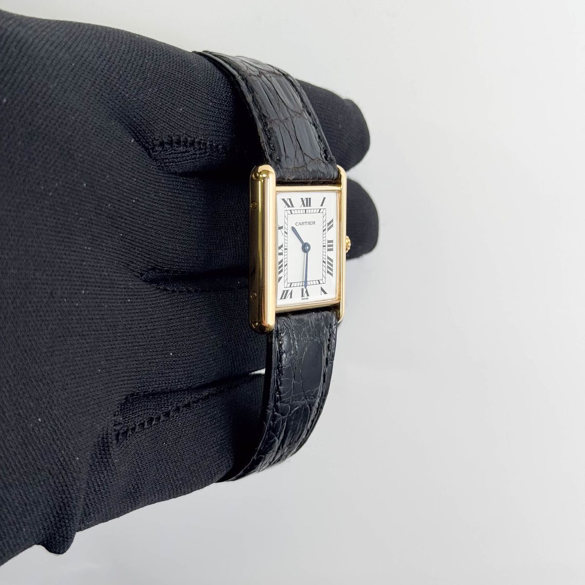 Cartier Tank Louis 23mm x 31mm Ivory Roman Dial Watch Ref# 83717753