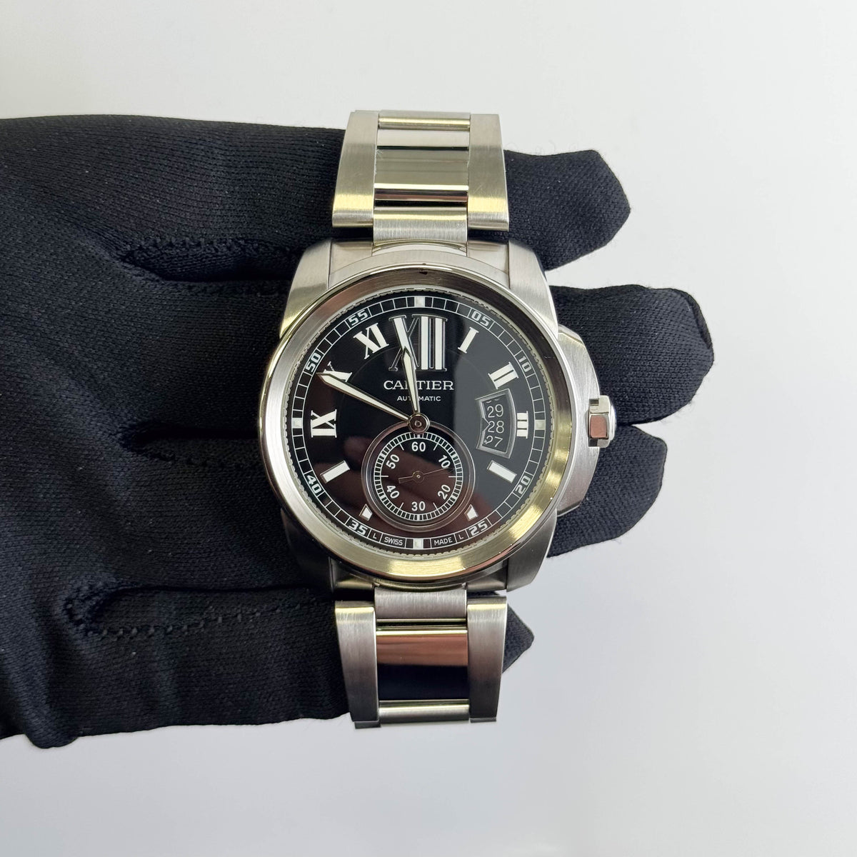 Cartier Calibre 42mm Black Dial Watch Ref# W7100016