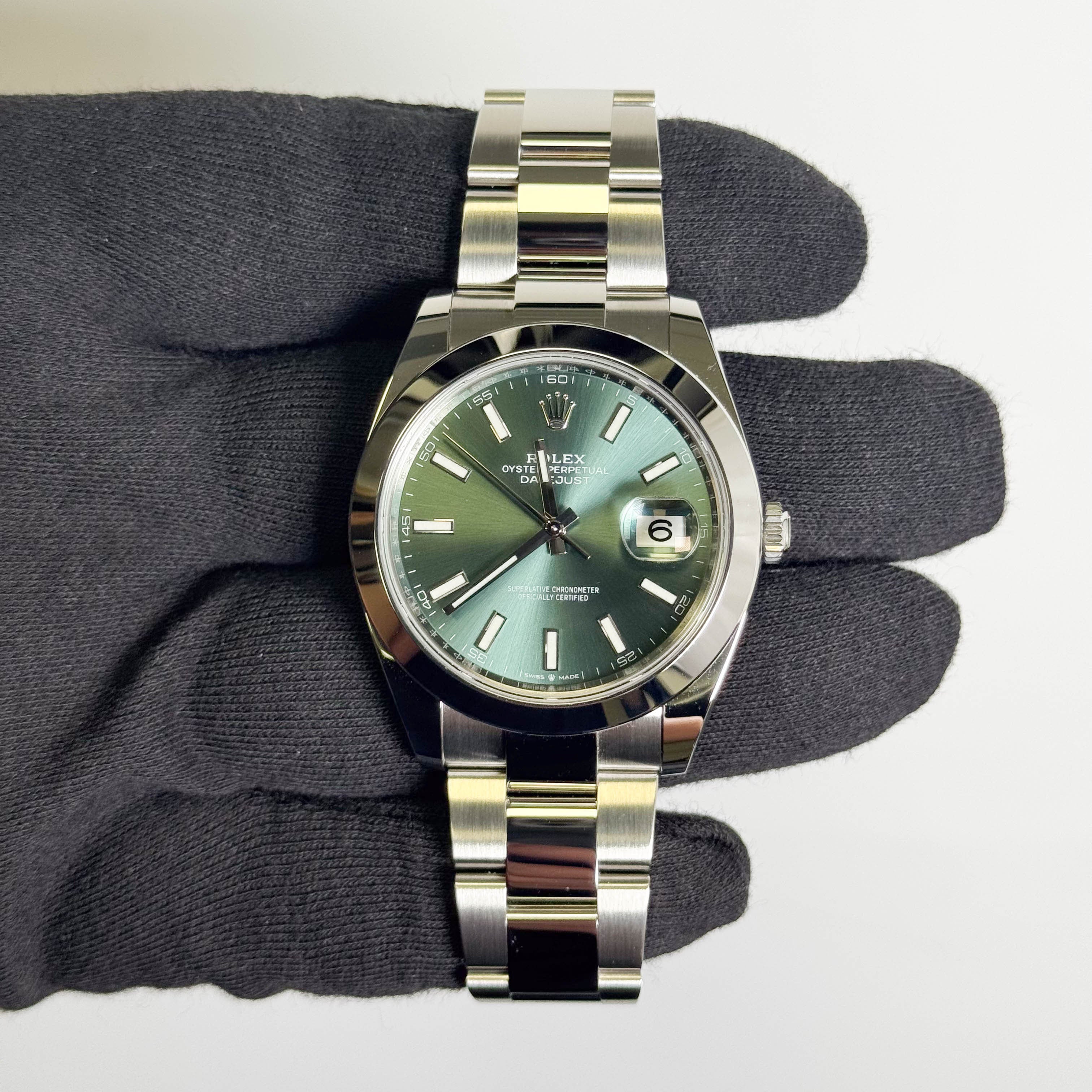 Rolex Datejust 41mm Green Dial Watch Ref# 126300