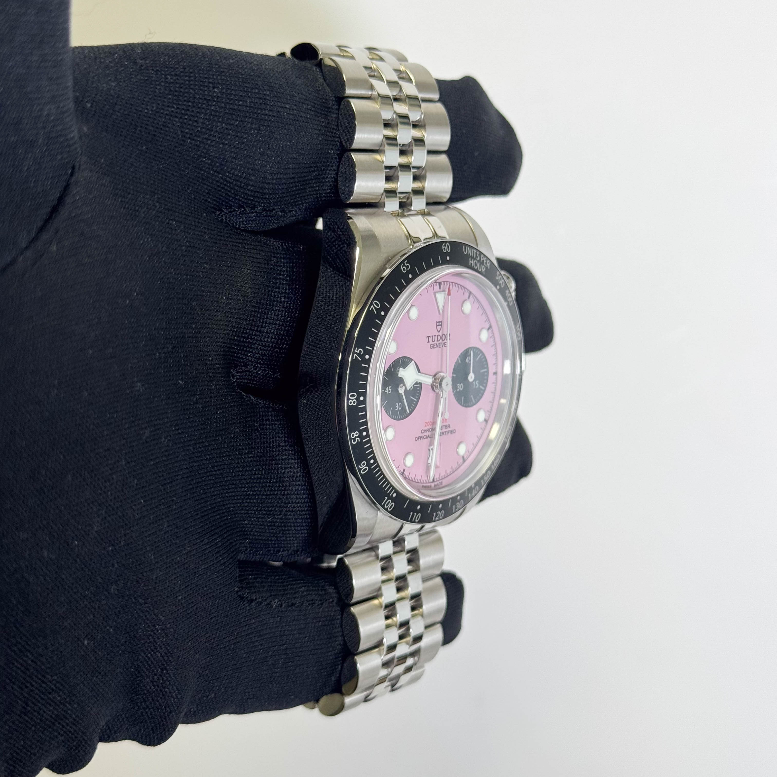 Tudor Black Bay 41mm Pink Dial Watch Ref# 79360N - Happy Jewelers Fine Jewelry Lifetime Warranty