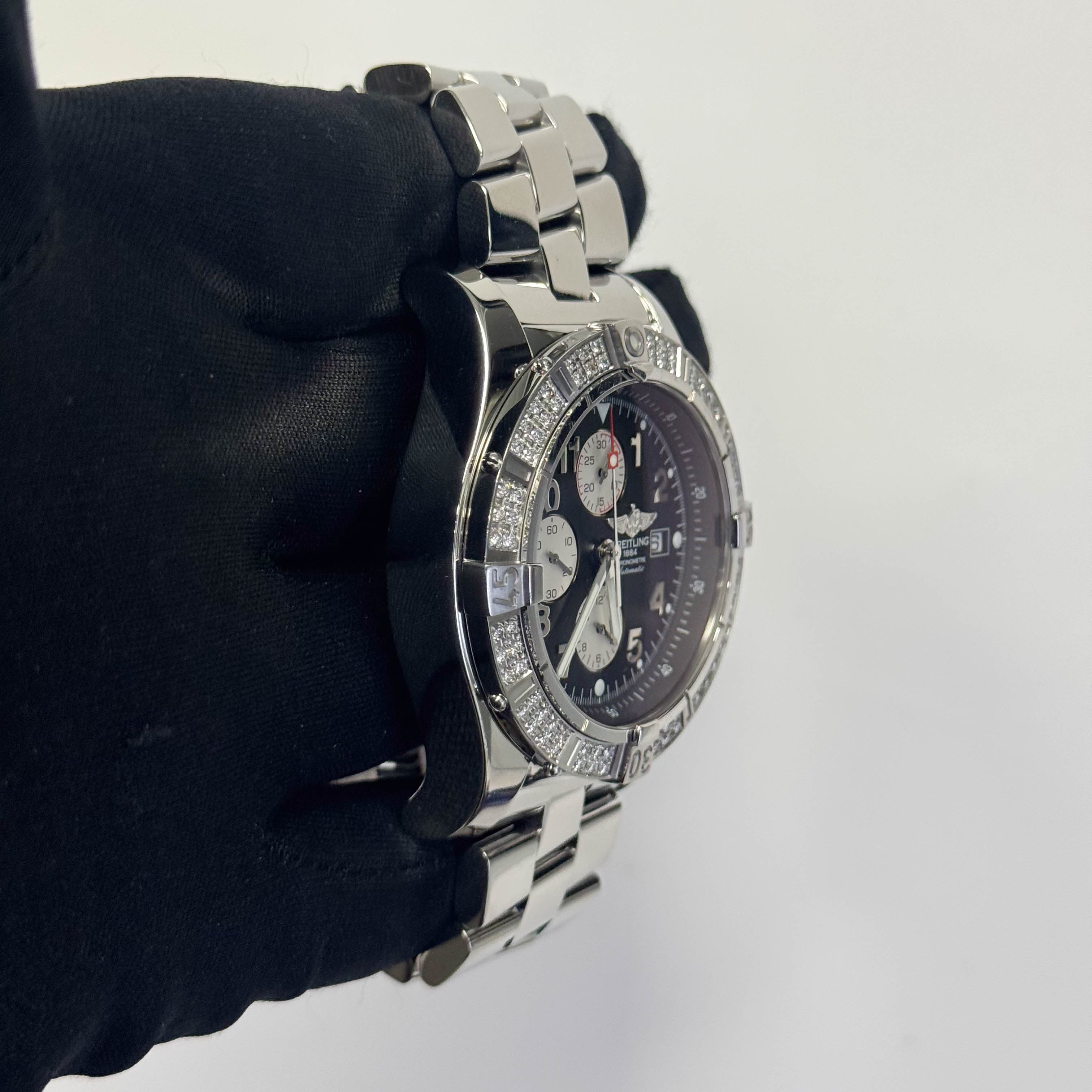 Breitling Super Avenger 48mm Black Dial Watch Ref# A13370