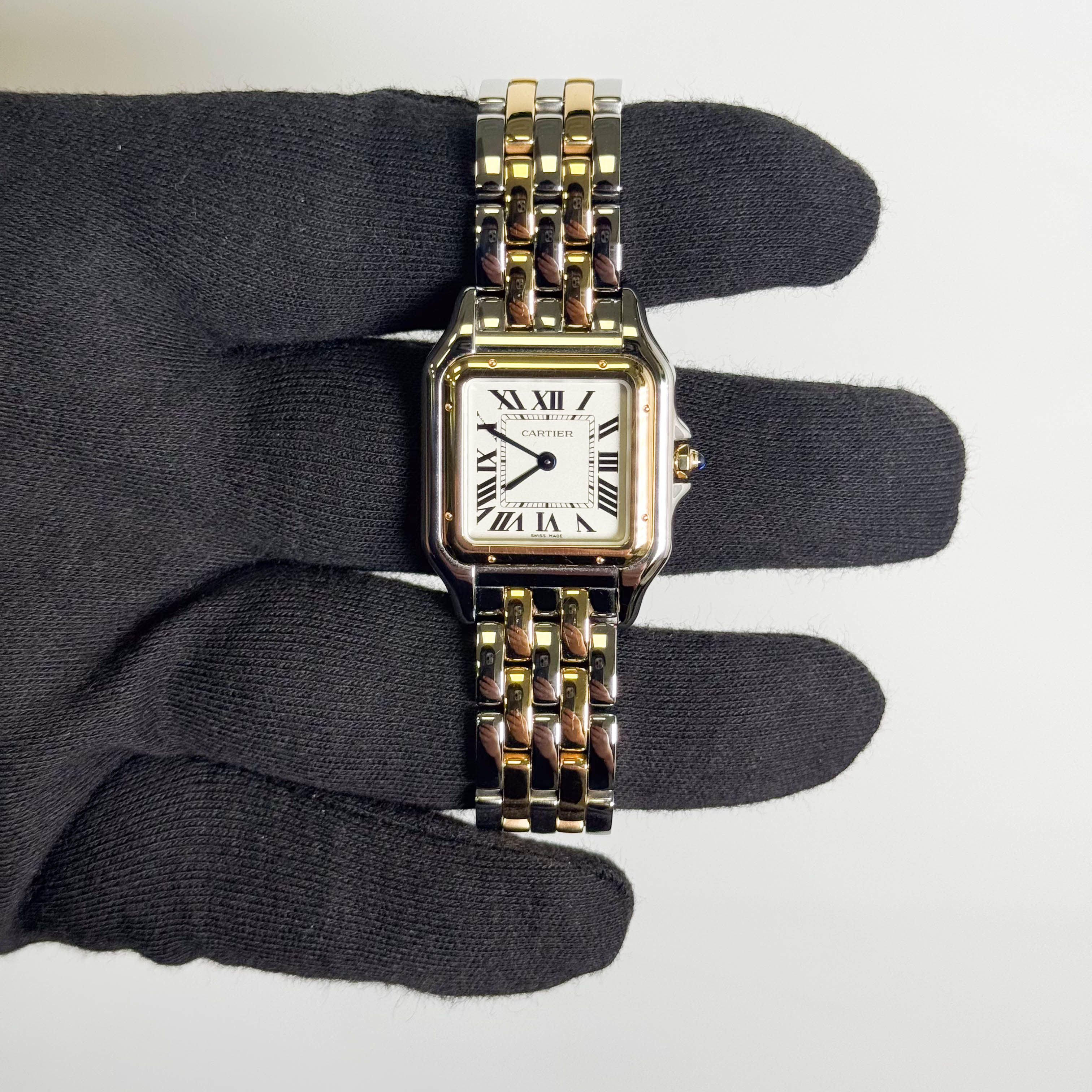 Catier Panthere 36.5 x 26.7mm White Dial Watch Ref# W2PN0019