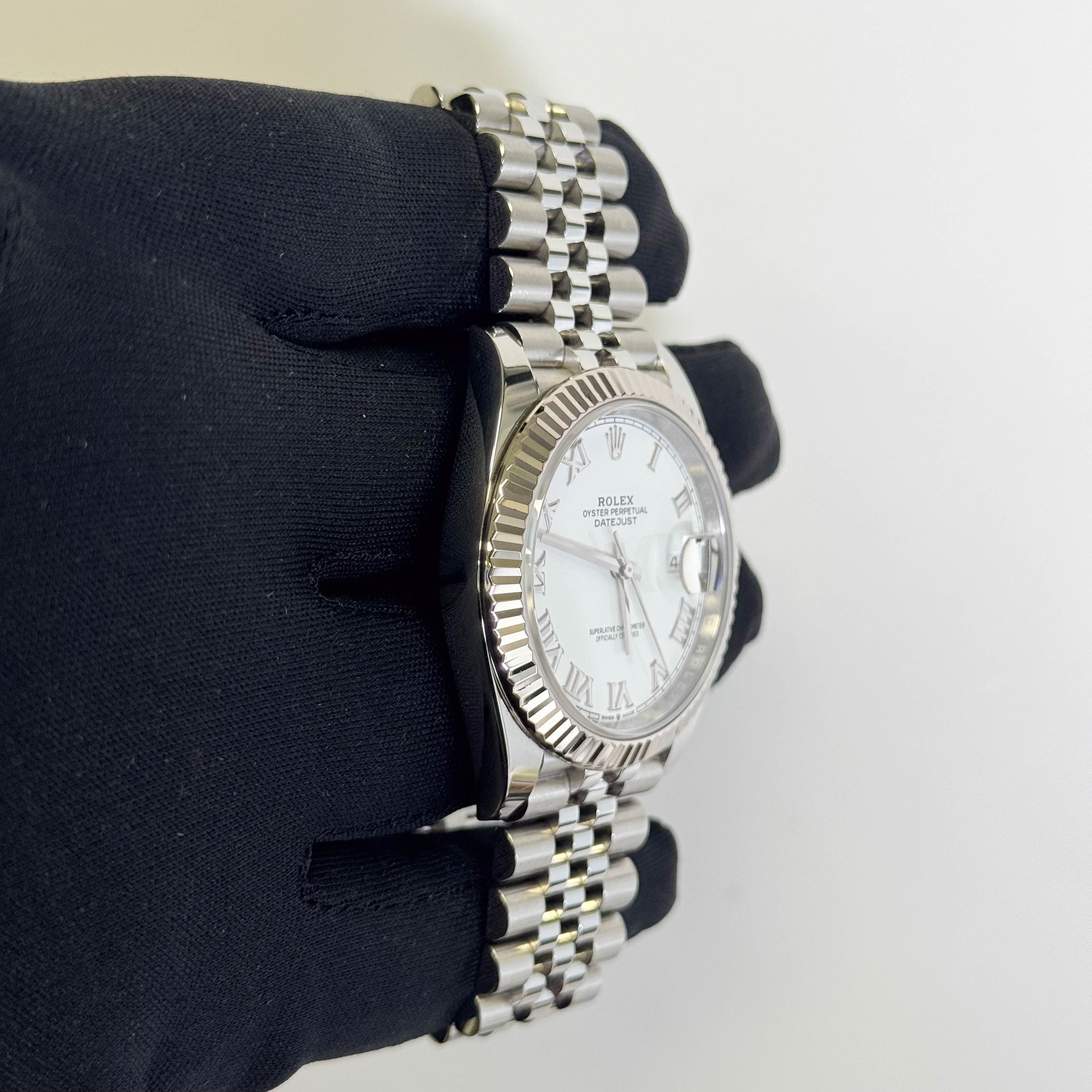 Rolex Datejust 41mm White Dial Watch Ref# 126334