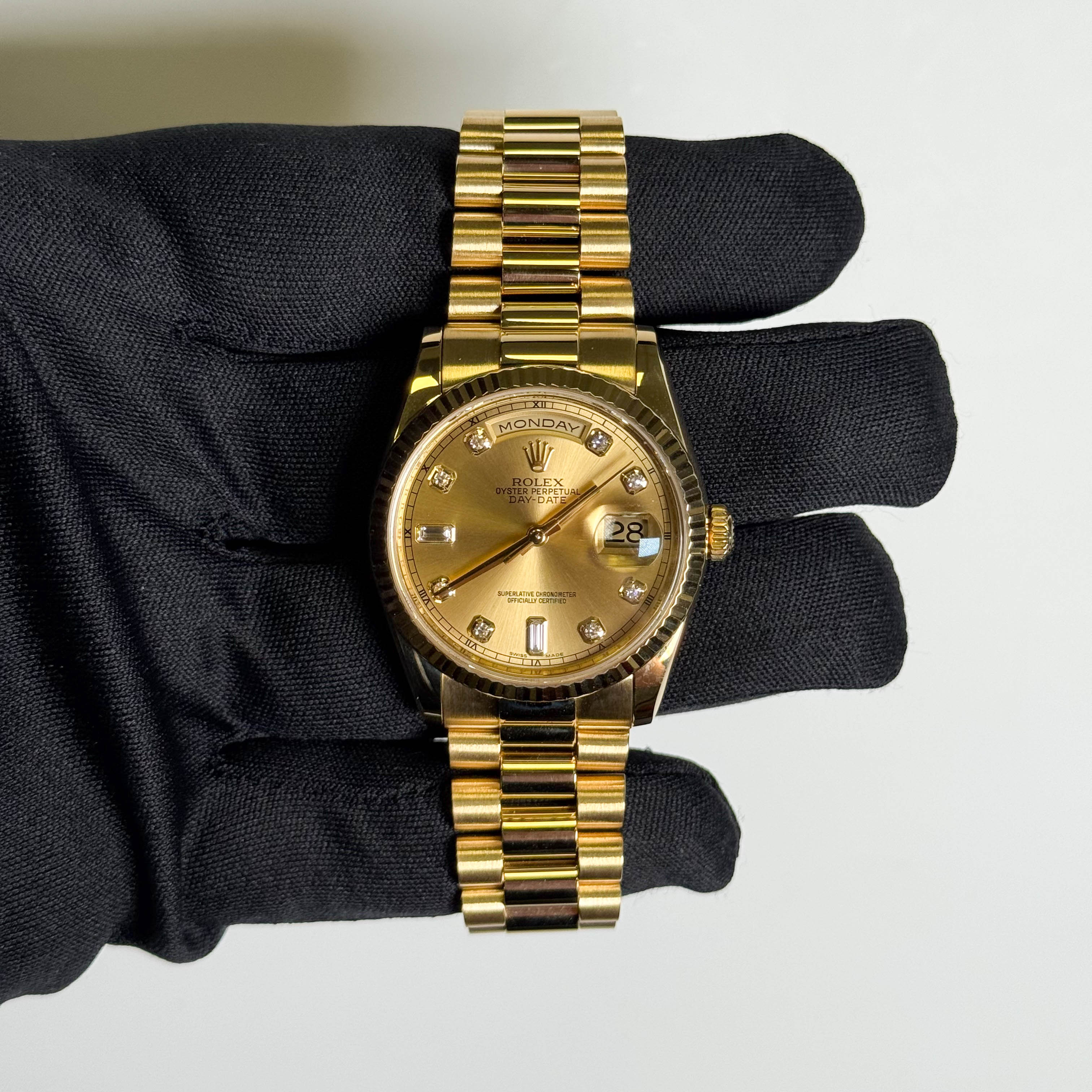 Rolex Day-Date 36mm Champagne Dial Watch Ref# 118238 - Happy Jewelers Fine Jewelry Lifetime Warranty