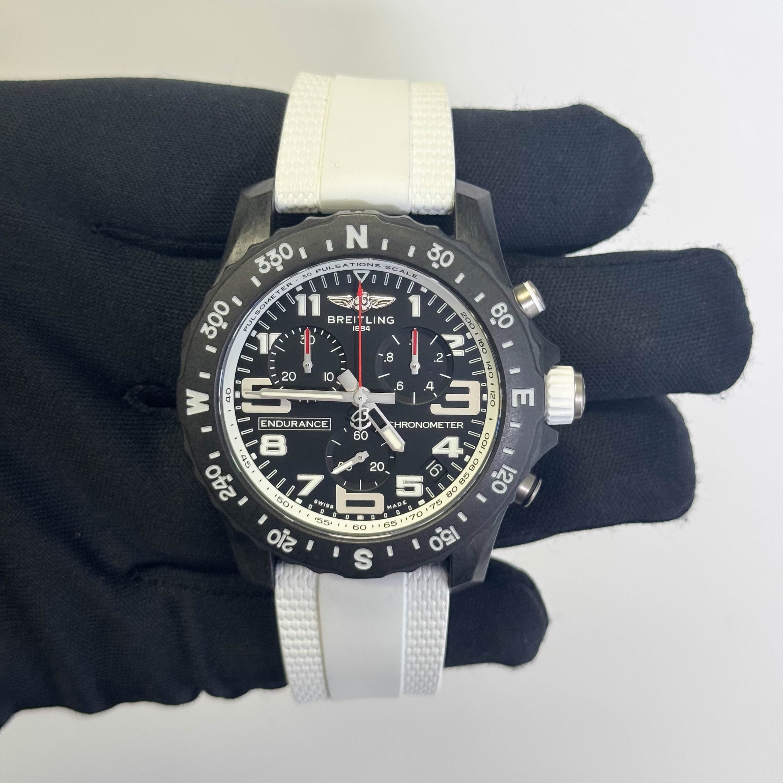 Breitling Endurance Pro 44mm Black Chronograph Dial Watch Ref# X82310A71B1S2