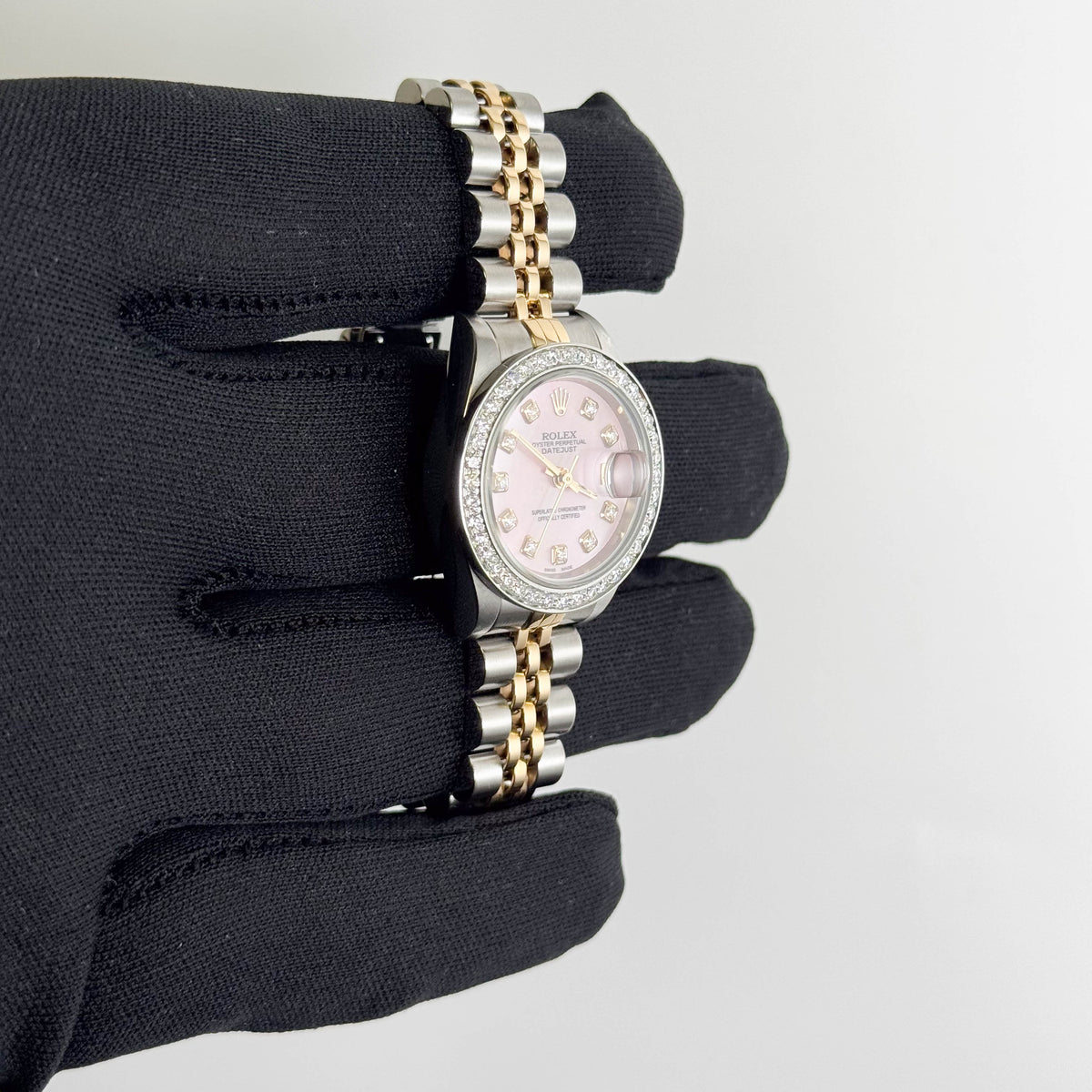 Rolex Datejust 26mm Pink MOP Dial Watch Ref# 69173 - Happy Jewelers Fine Jewelry Lifetime Warranty