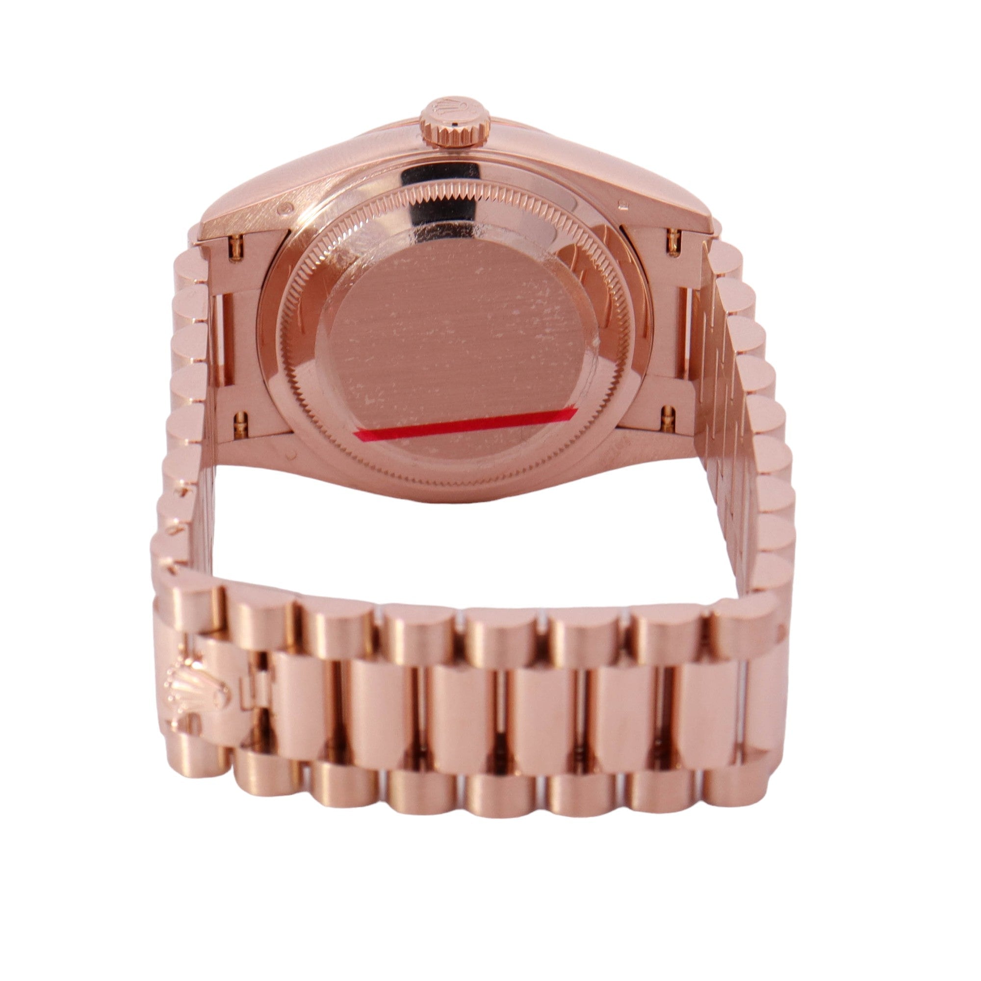 Rolex Day-Date Rose Gold 36mm Rose Diamond Dial Watch Reference# 128235 - Happy Jewelers Fine Jewelry Lifetime Warranty