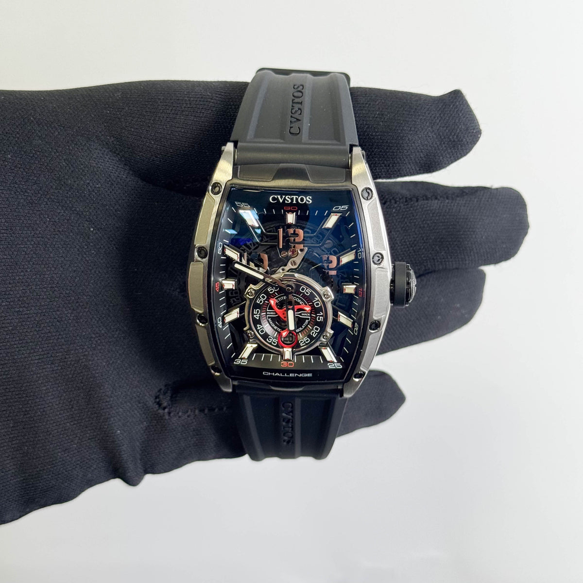 CVSTOS Challenge PS TI 41mm Skeletonized Dial Watch Ref# CVS410 - Happy Jewelers Fine Jewelry Lifetime Warranty