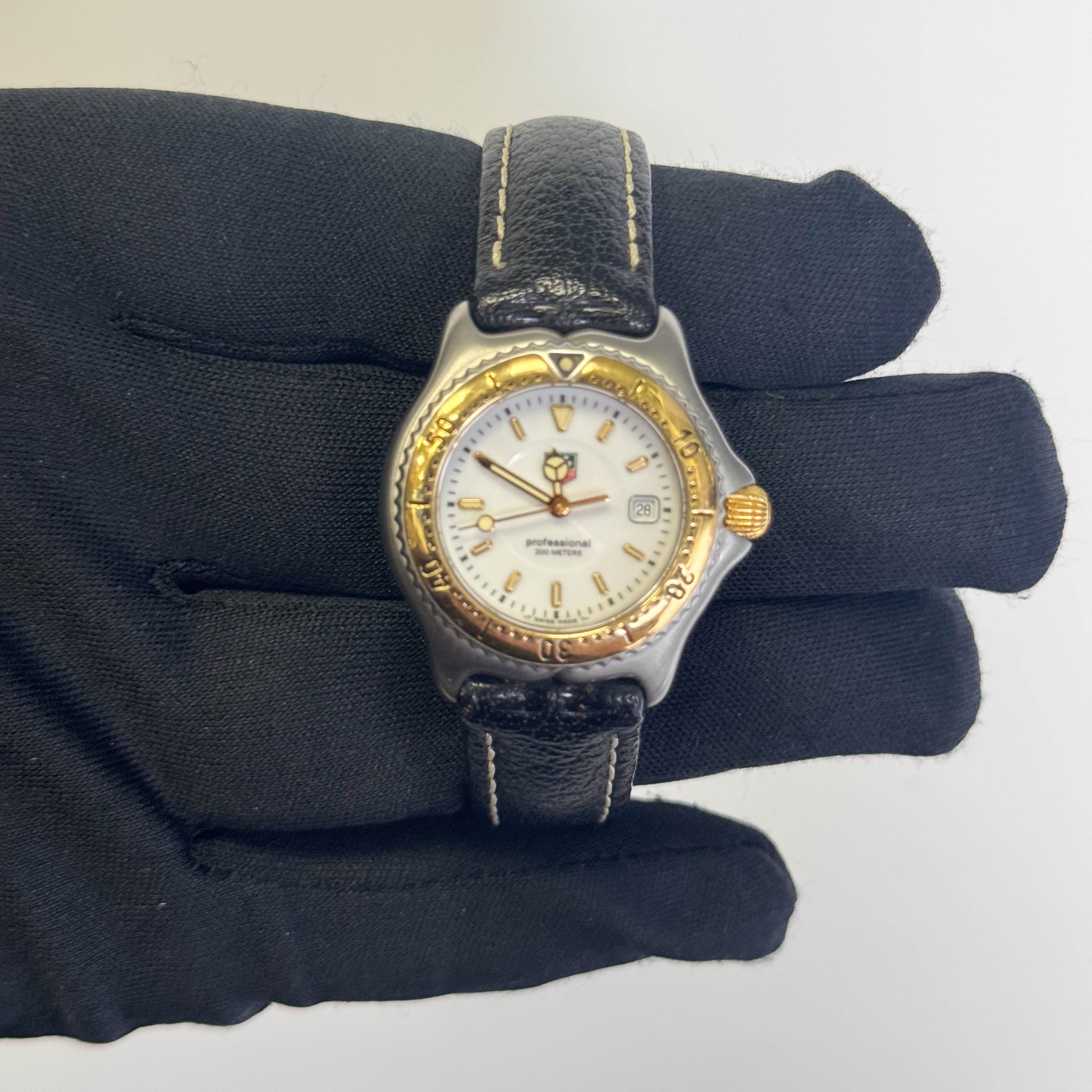 Tag Heuer Sports Elegance Link (SEL) 28mm White Dial Watch Ref# WI1350