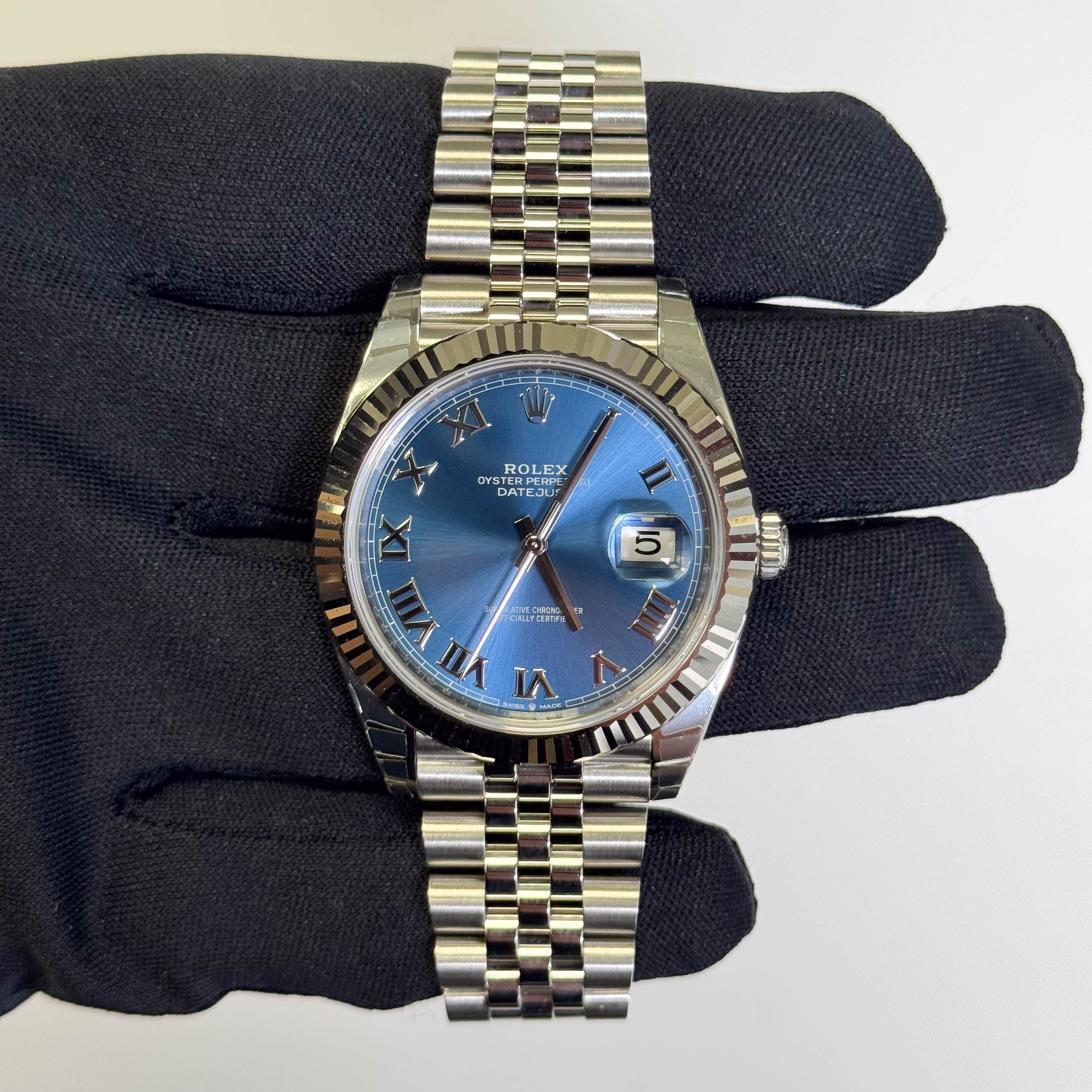 Rolex Datejust 41mm Blue Dial Watch Ref# 126334