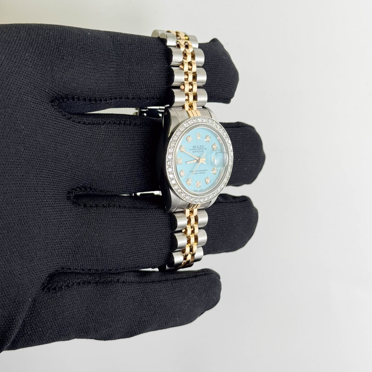 Rolex Datejust 26mm Turquoise Dial Watch Ref# 69173 - Happy Jewelers Fine Jewelry Lifetime Warranty