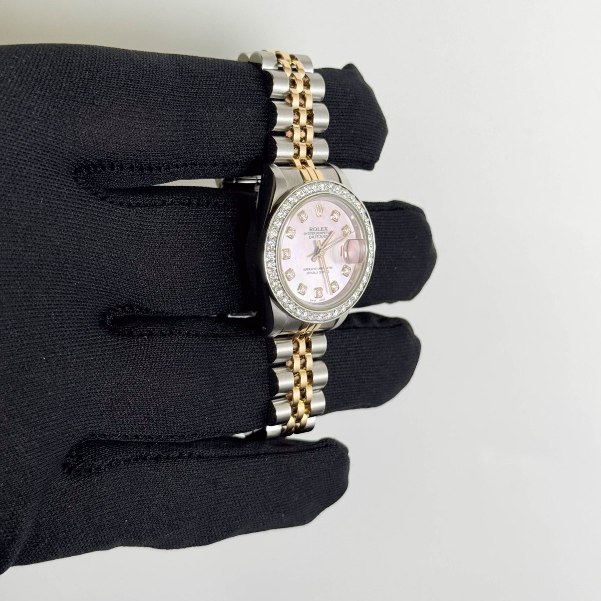 Rolex Datejust 26mm Pink MOP Dial Watch Ref# 69173 - Happy Jewelers Fine Jewelry Lifetime Warranty
