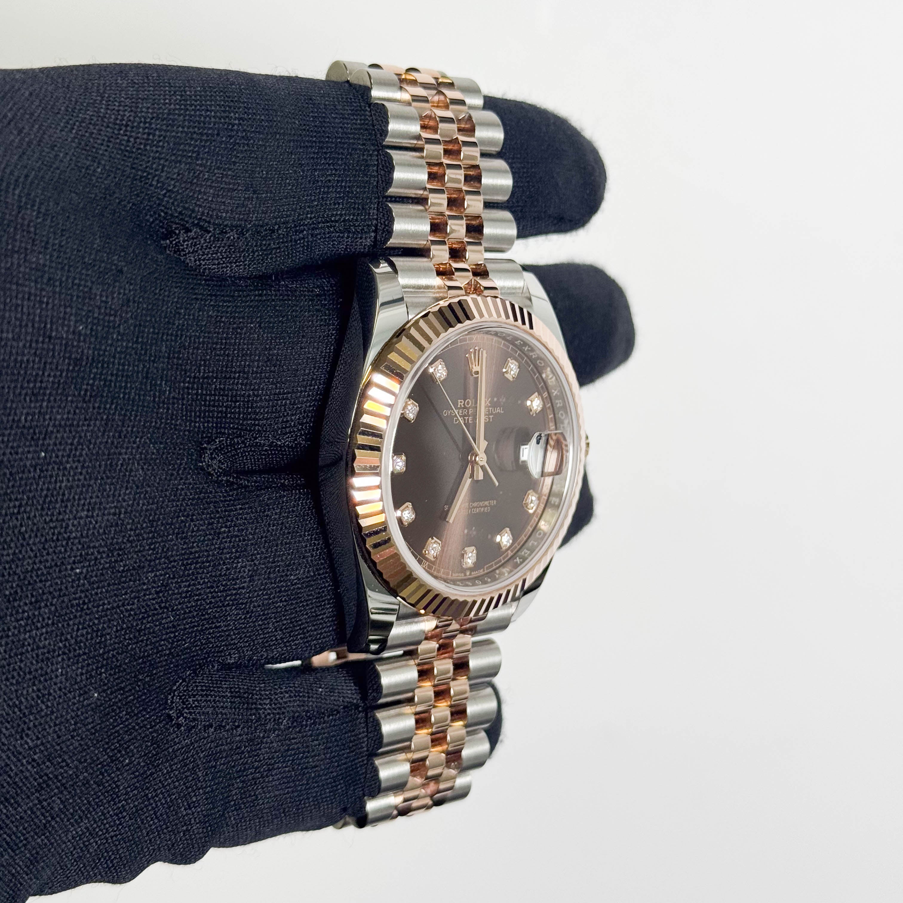 Rolex Datejust 41mm Chocolate Dial Watch Ref# 126331 - Happy Jewelers Fine Jewelry Lifetime Warranty