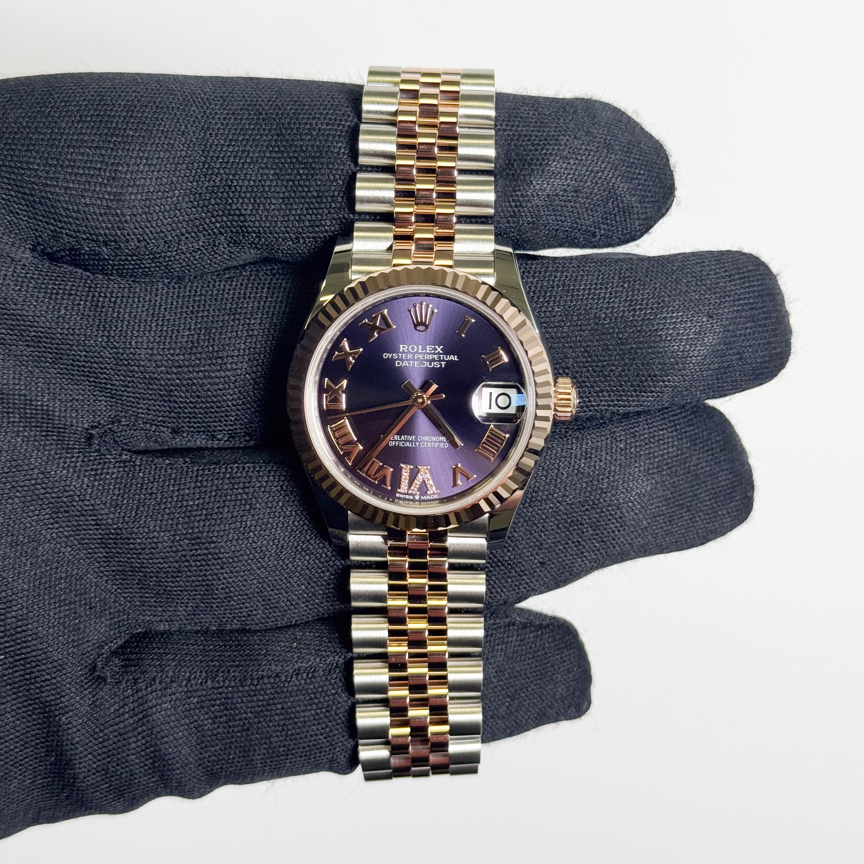 Rolex Datejust 31mm Purple Dial Watch Ref# 278271 - Happy Jewelers Fine Jewelry Lifetime Warranty