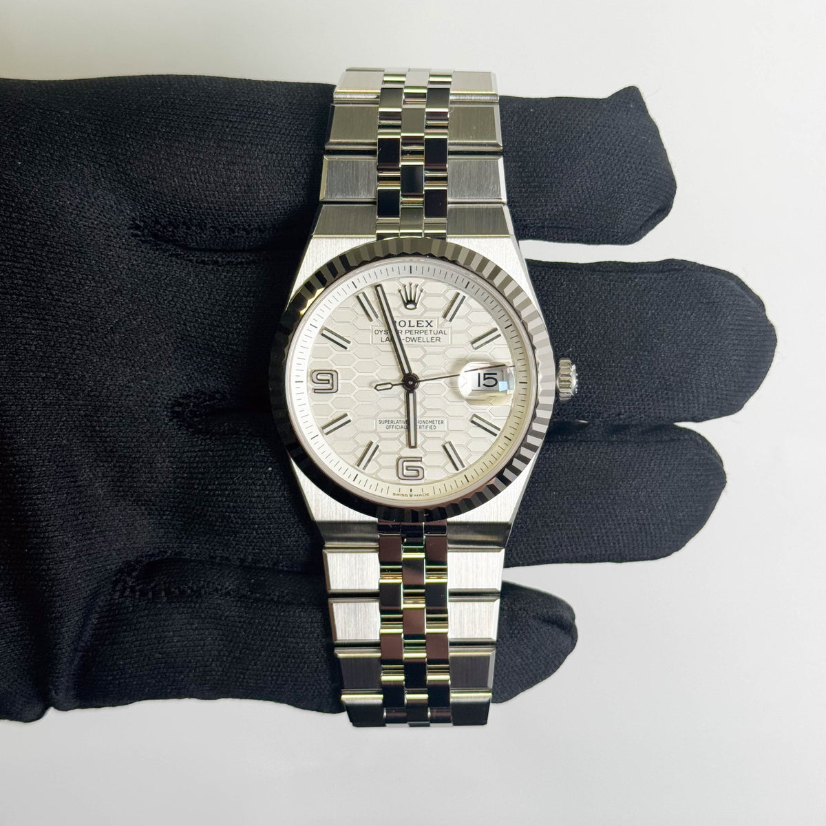 Rolex Land-Dweller 40mm White Dial Watch Ref# 127334 - Happy Jewelers Fine Jewelry Lifetime Warranty