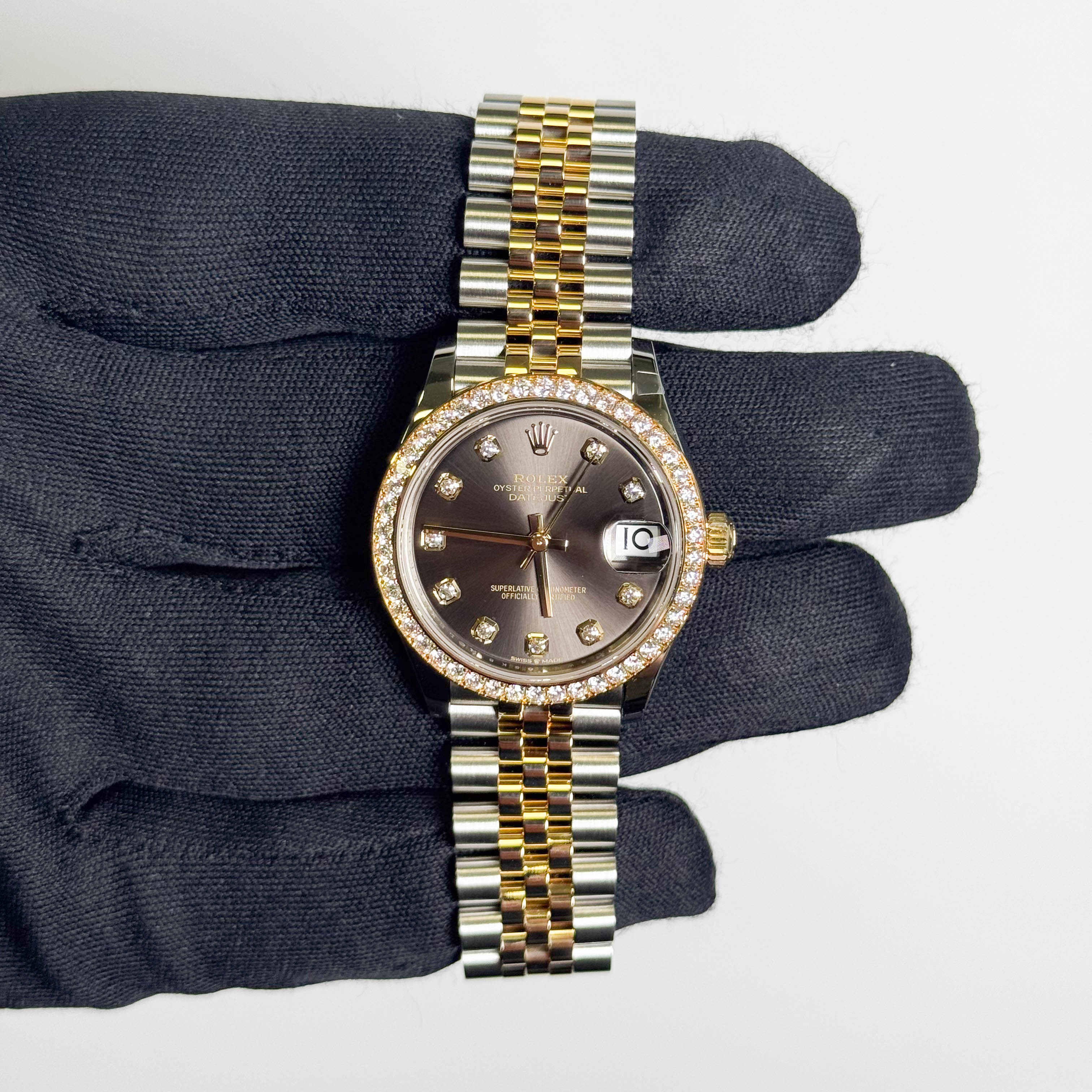 Rolex Datejust 31mm Grey Dial Watch Ref# 278383RBR - Happy Jewelers Fine Jewelry Lifetime Warranty