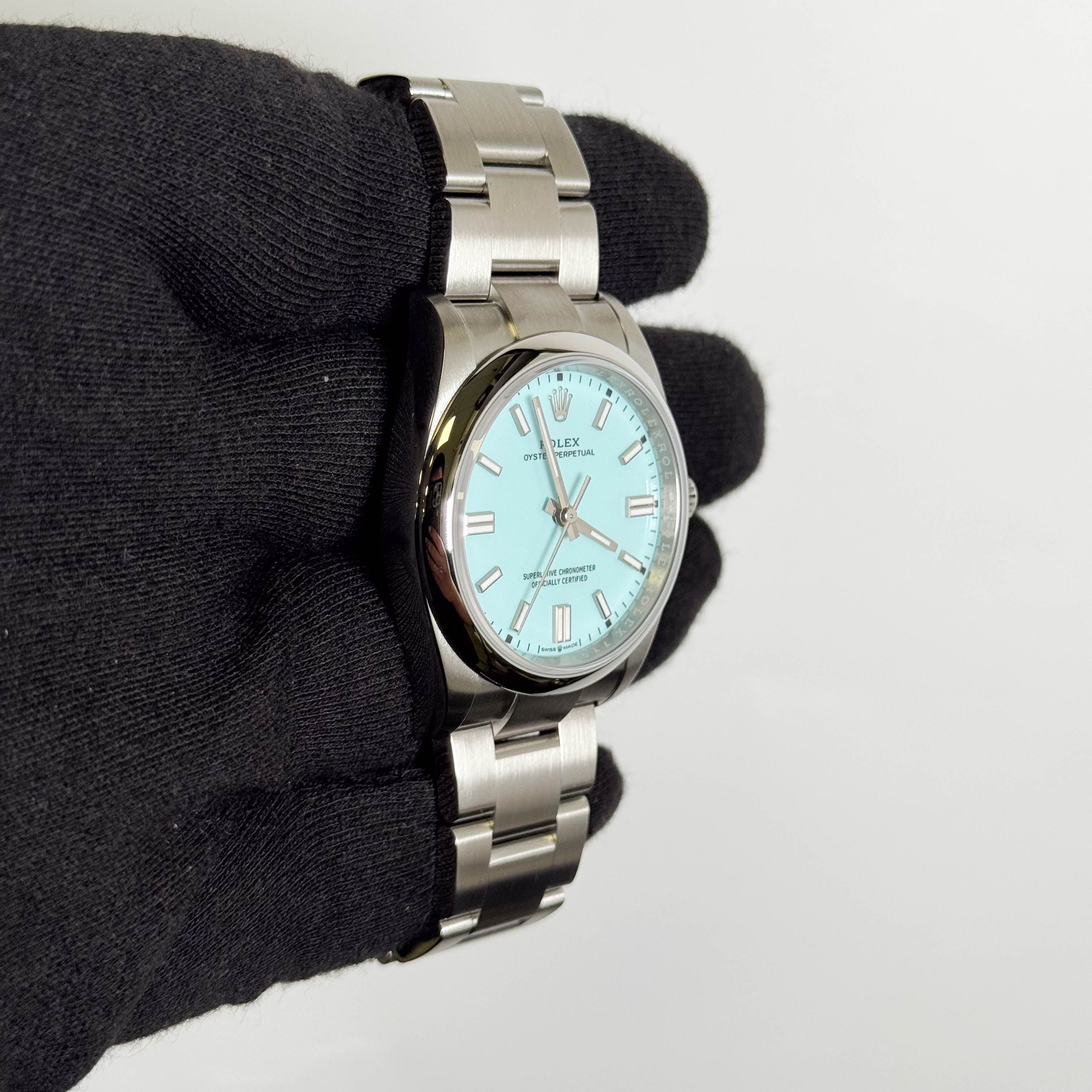 Rolex Oyster Perpetual 36mm Turqoise Dial Watch Ref# 126000