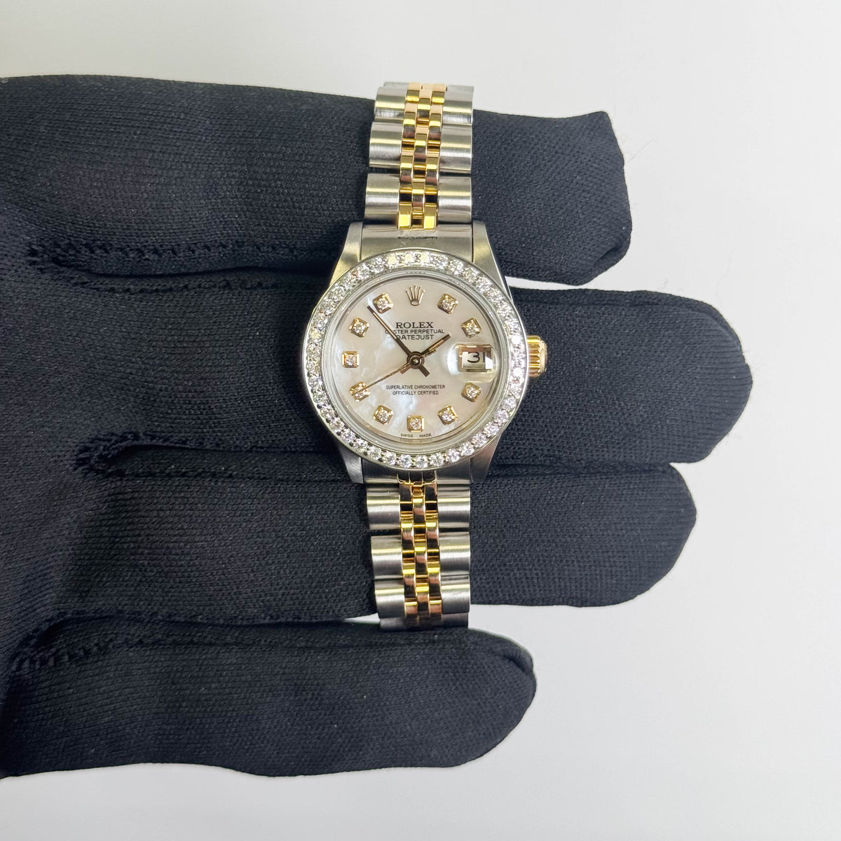 Rolex Datejust 26mm MOP Dial Watch Ref# 69173 - Happy Jewelers Fine Jewelry Lifetime Warranty