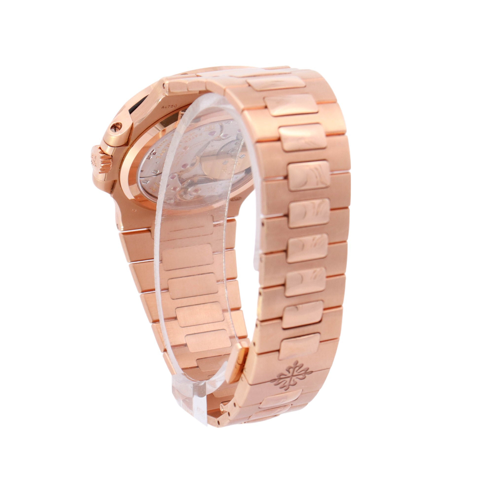 Patek Philippe Nautilus Rose Gold 40mm Brown Perpetual Calendar Stick Dial Watch Reference# 5712/1R-001 - Happy Jewelers Fine Jewelry Lifetime Warranty